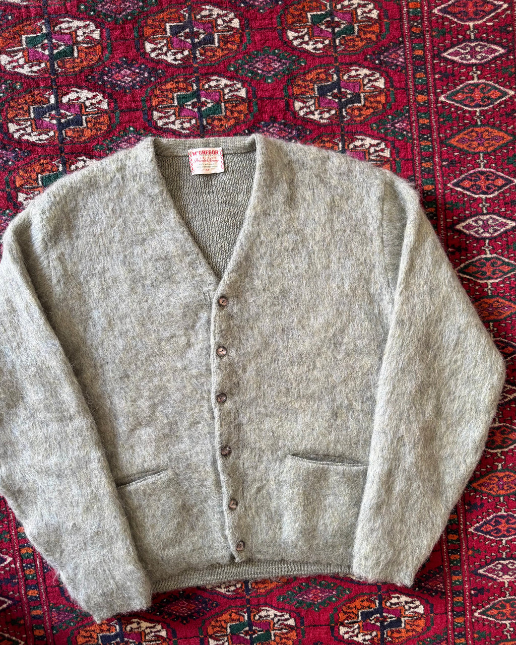 1960s Mcgregor powder snow mohair cardigan