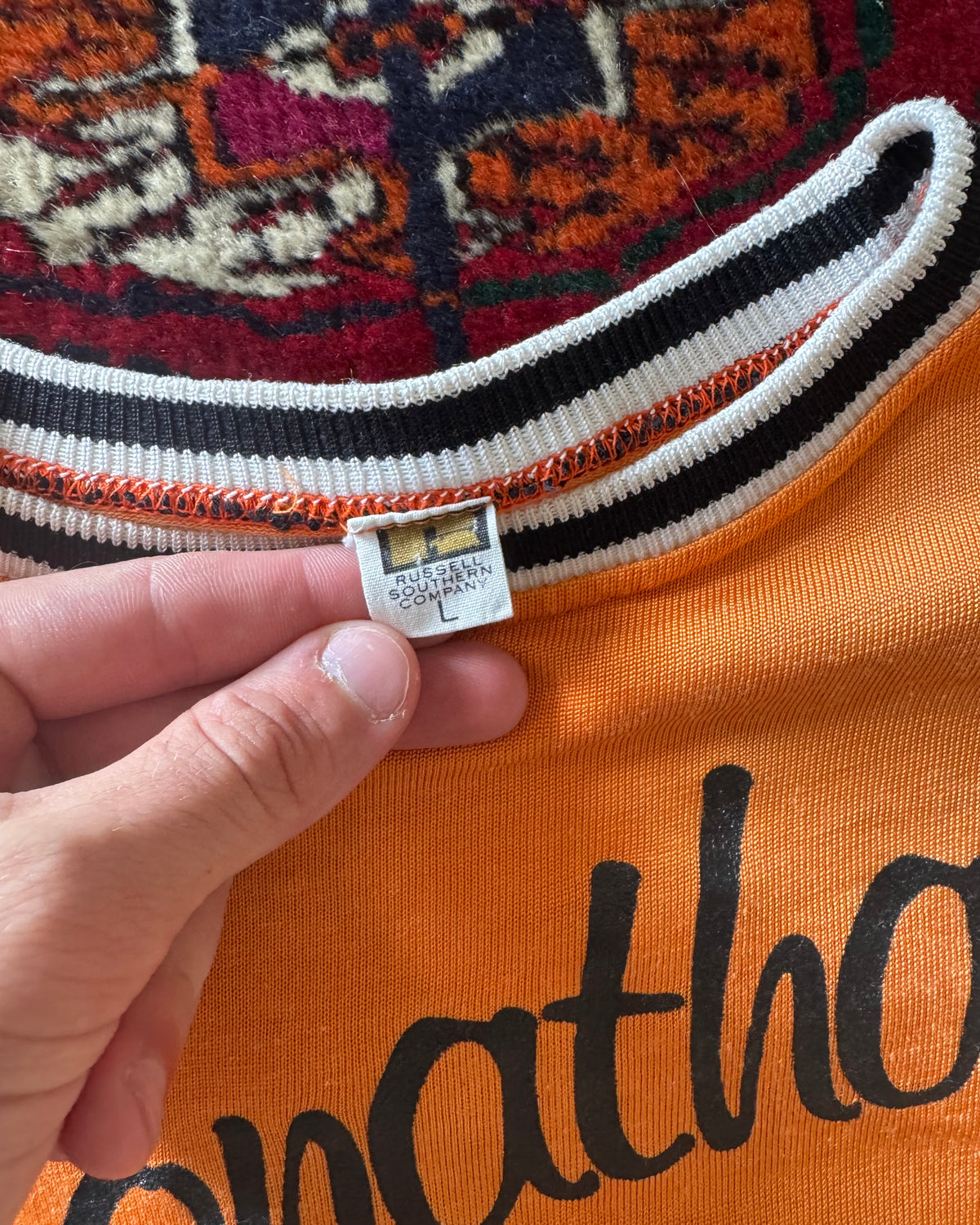 1960s Orange Durene jersey