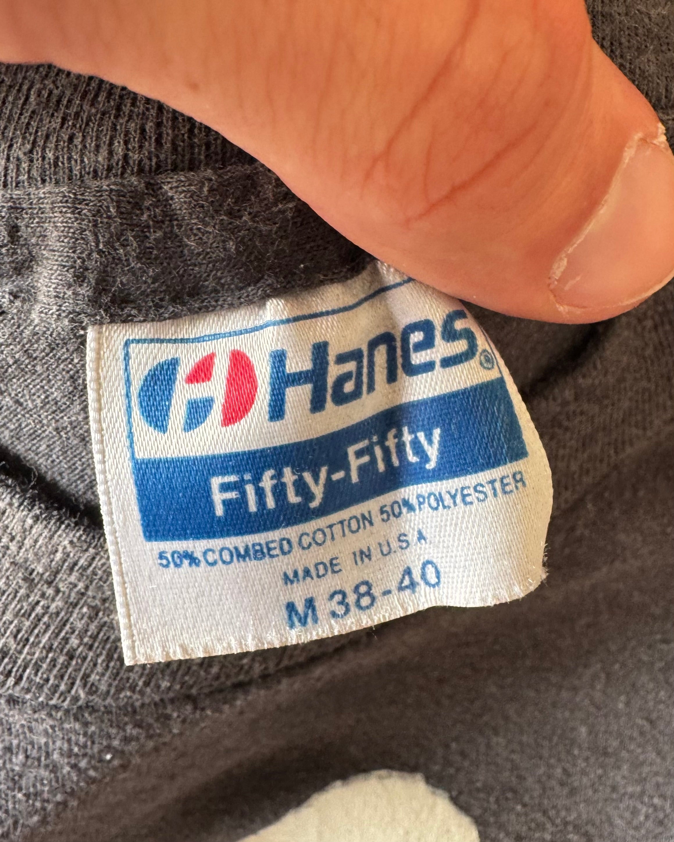 Vintage 1980s KNL hurricane faded motorcycle T-shirt ￼