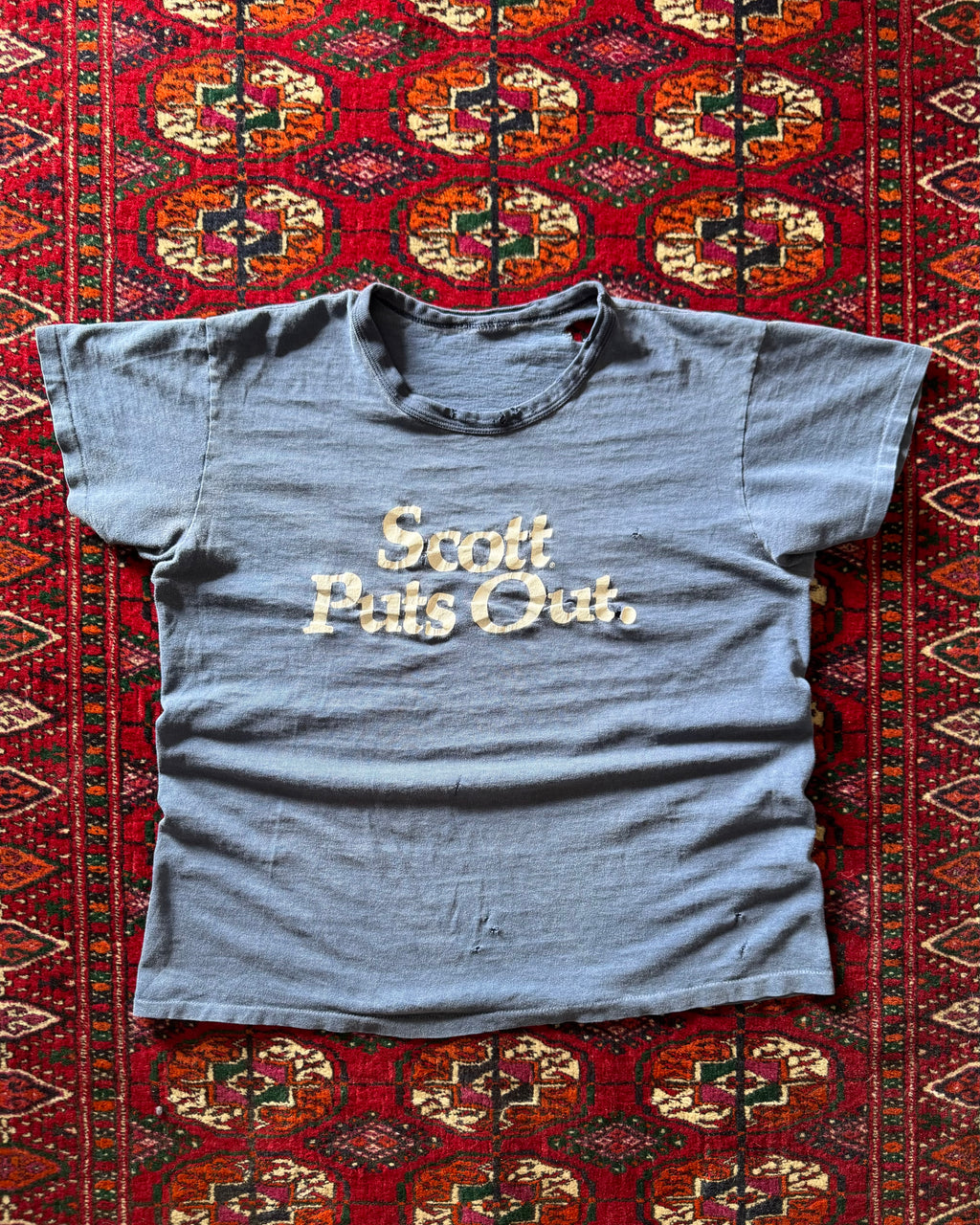 1960s early tech components distressed faded tee