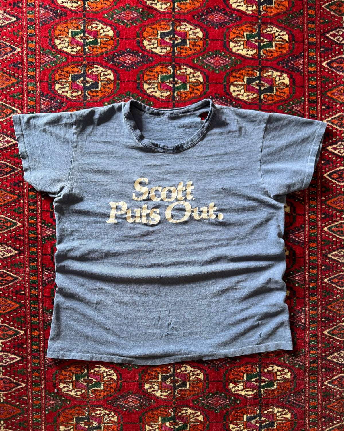 1960s early tech components distressed faded tee