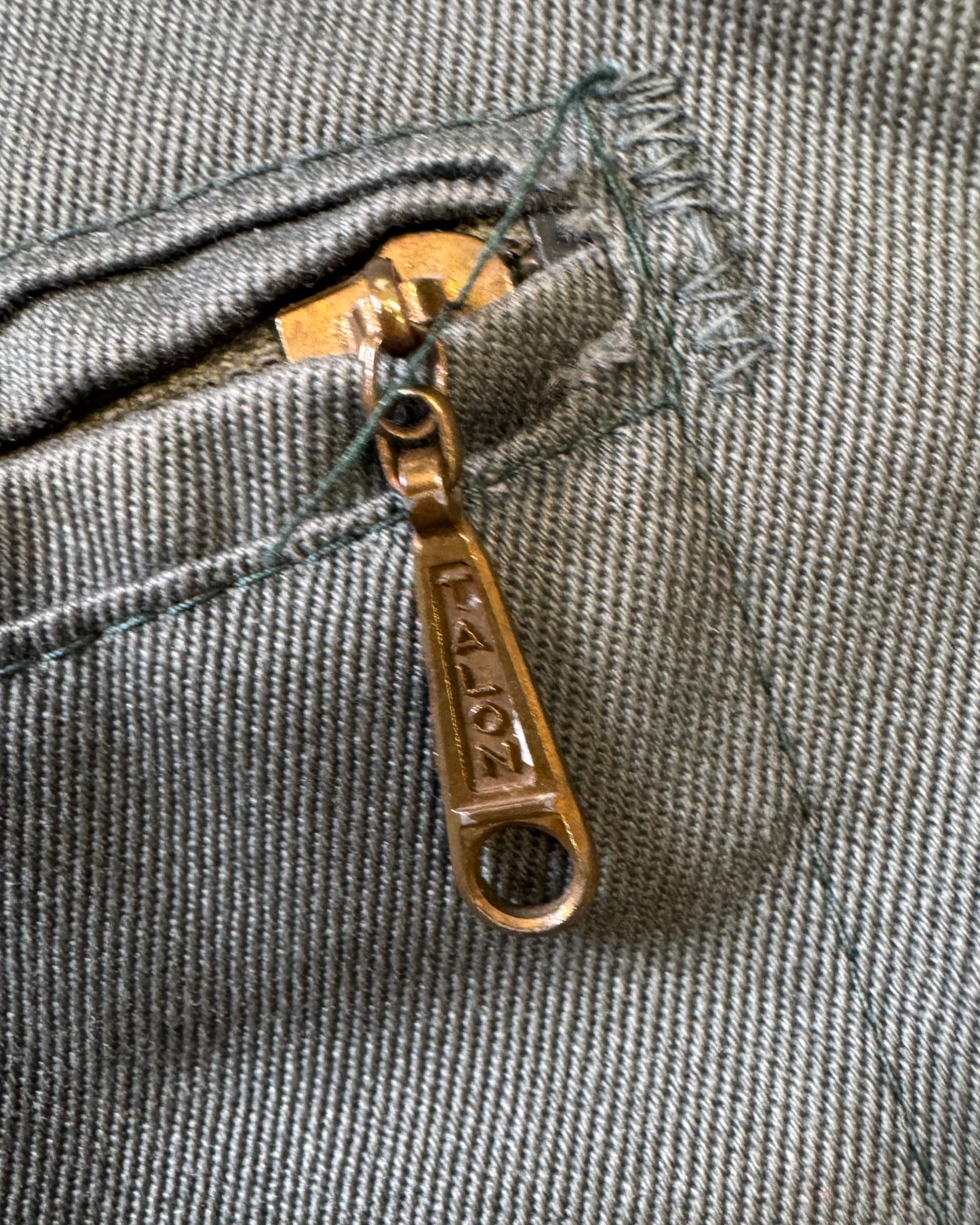 1970s green insulated work jacket