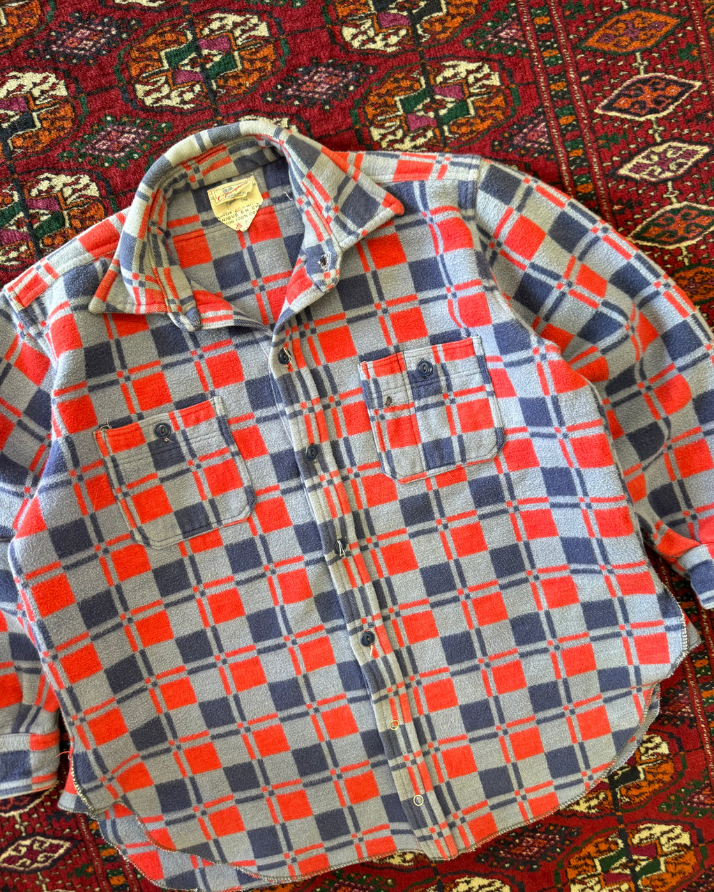 Vintage 1950s champion made in China heavyweight flannel