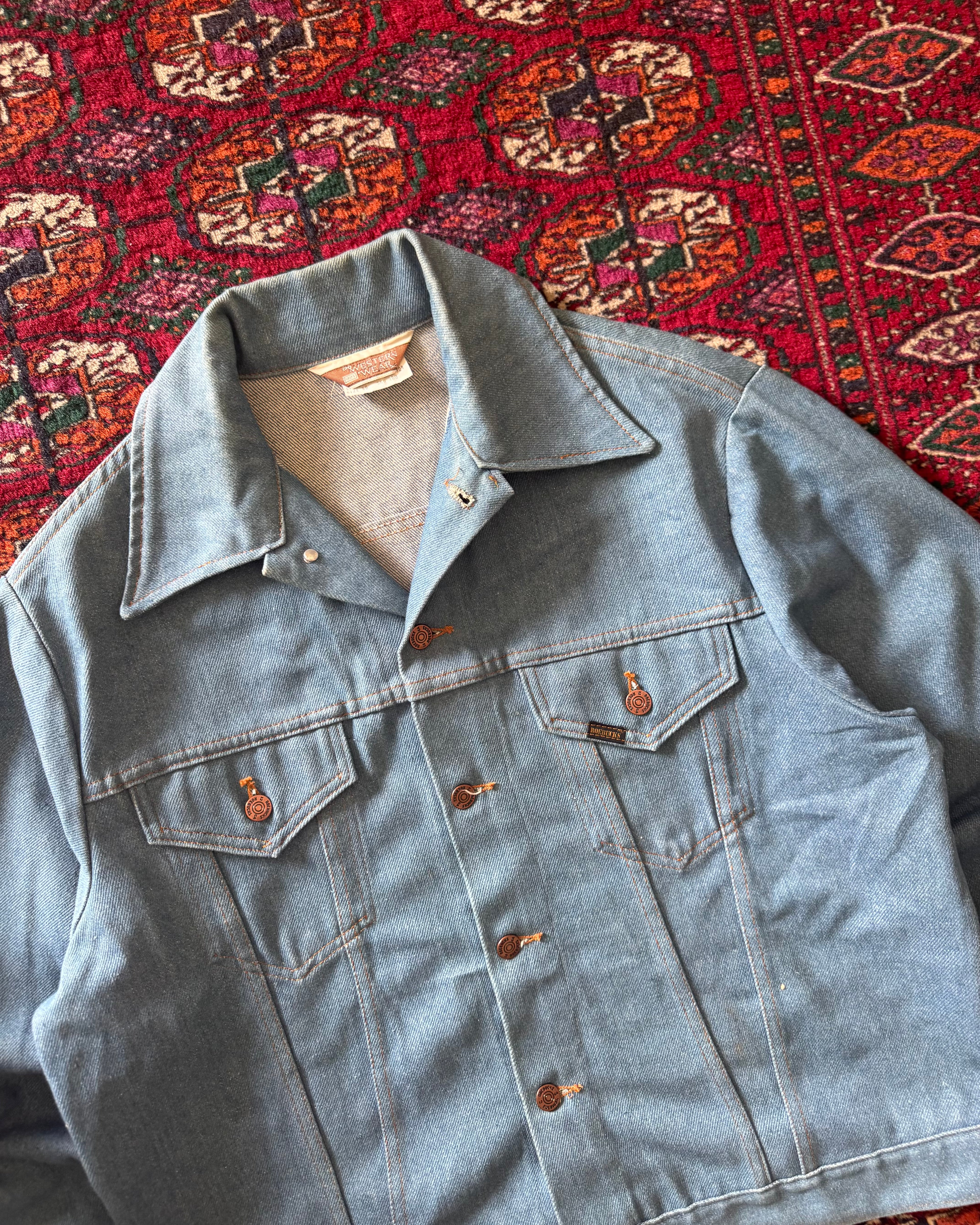1970s sears western wear denim jacket