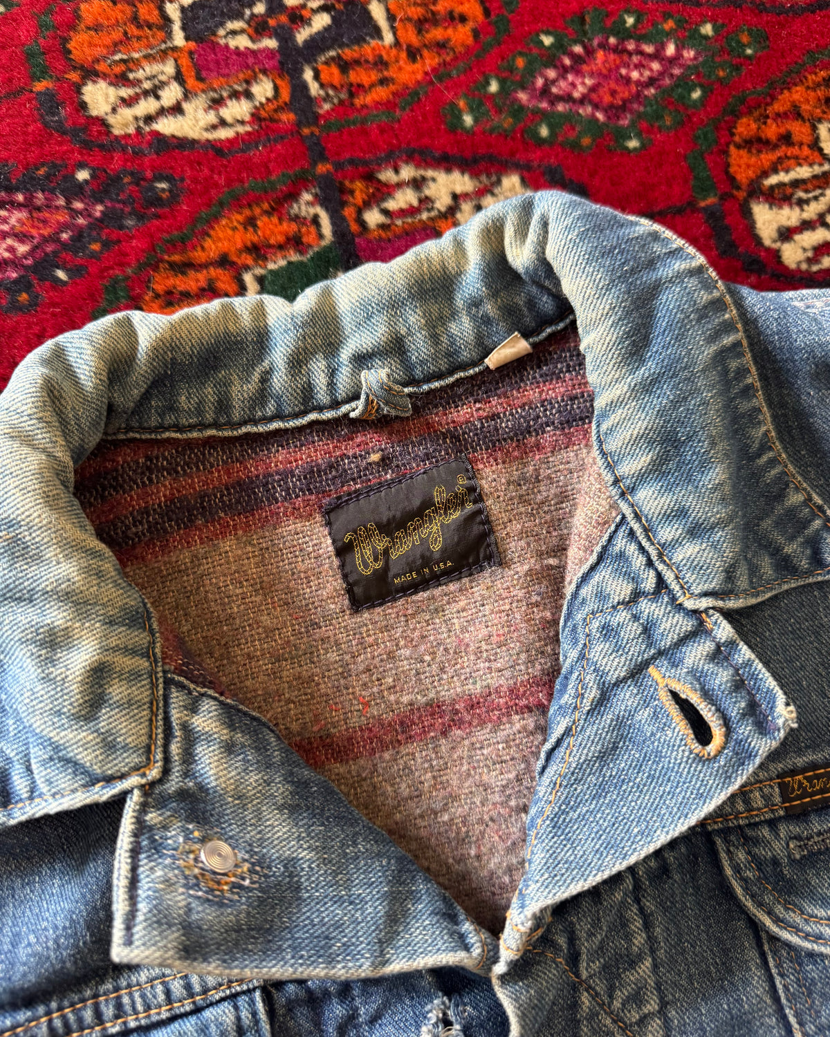 1960s/70s Wrangler Denim blanket lined jacket