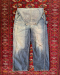 1950/40s N&W sanforized denim overalls altered to be worn as pants by OG owner