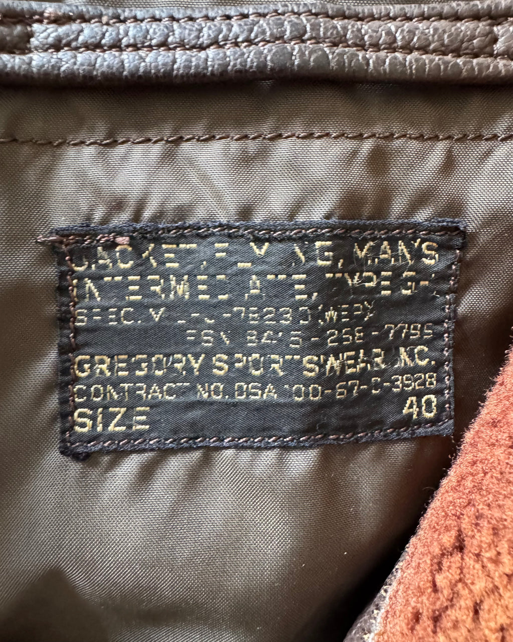 1960s USN G-2 leather jacket