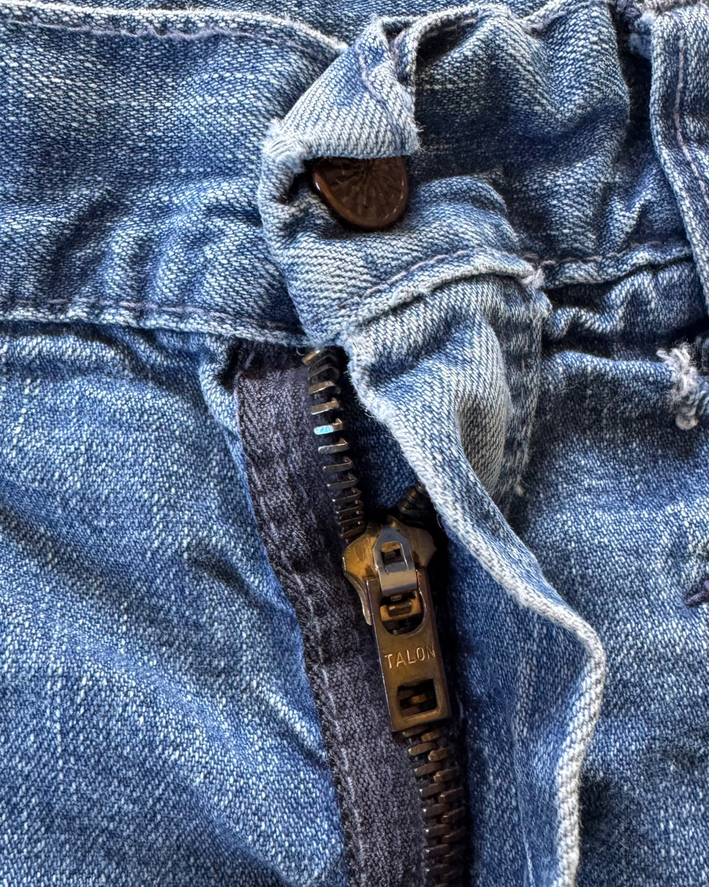 1960s denims cutoff shorts with butterfly