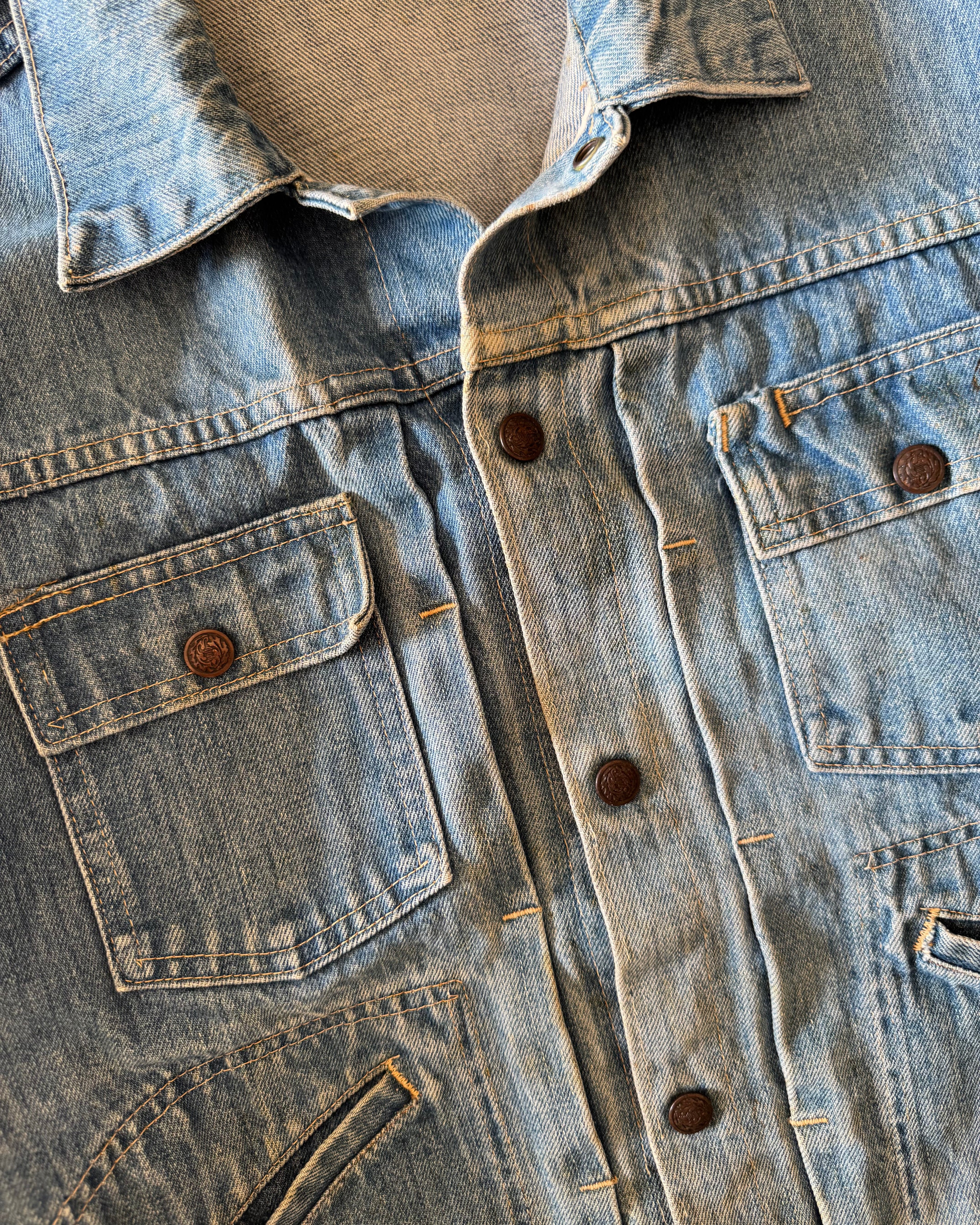 Vintage 1960s/70s full selvedge unbranded denim jacket
