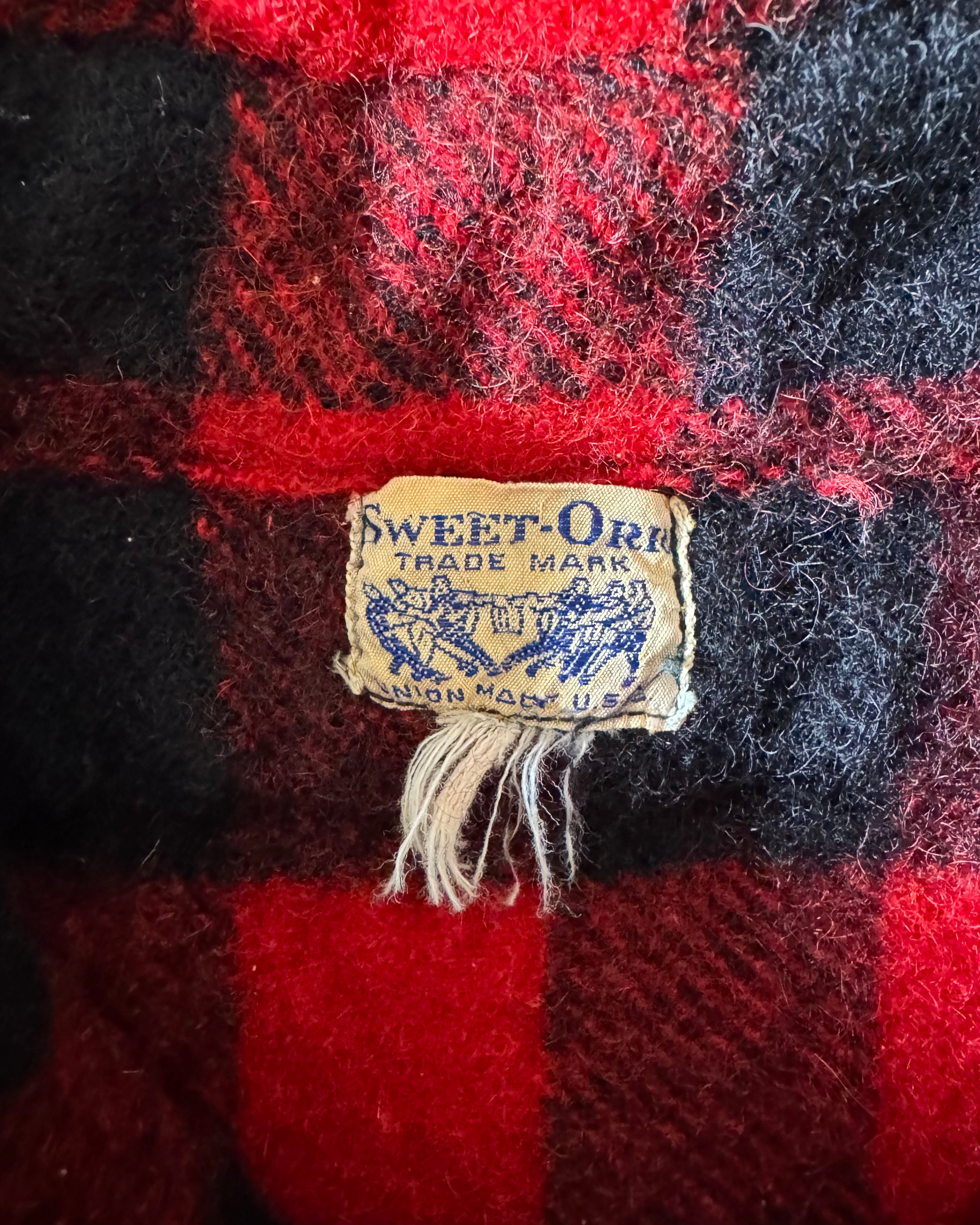 Vintage 1930/40s Sweet Orr union made red flannel ￼