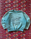 1970s Great Wall of china faded paint splatter sweatshirt