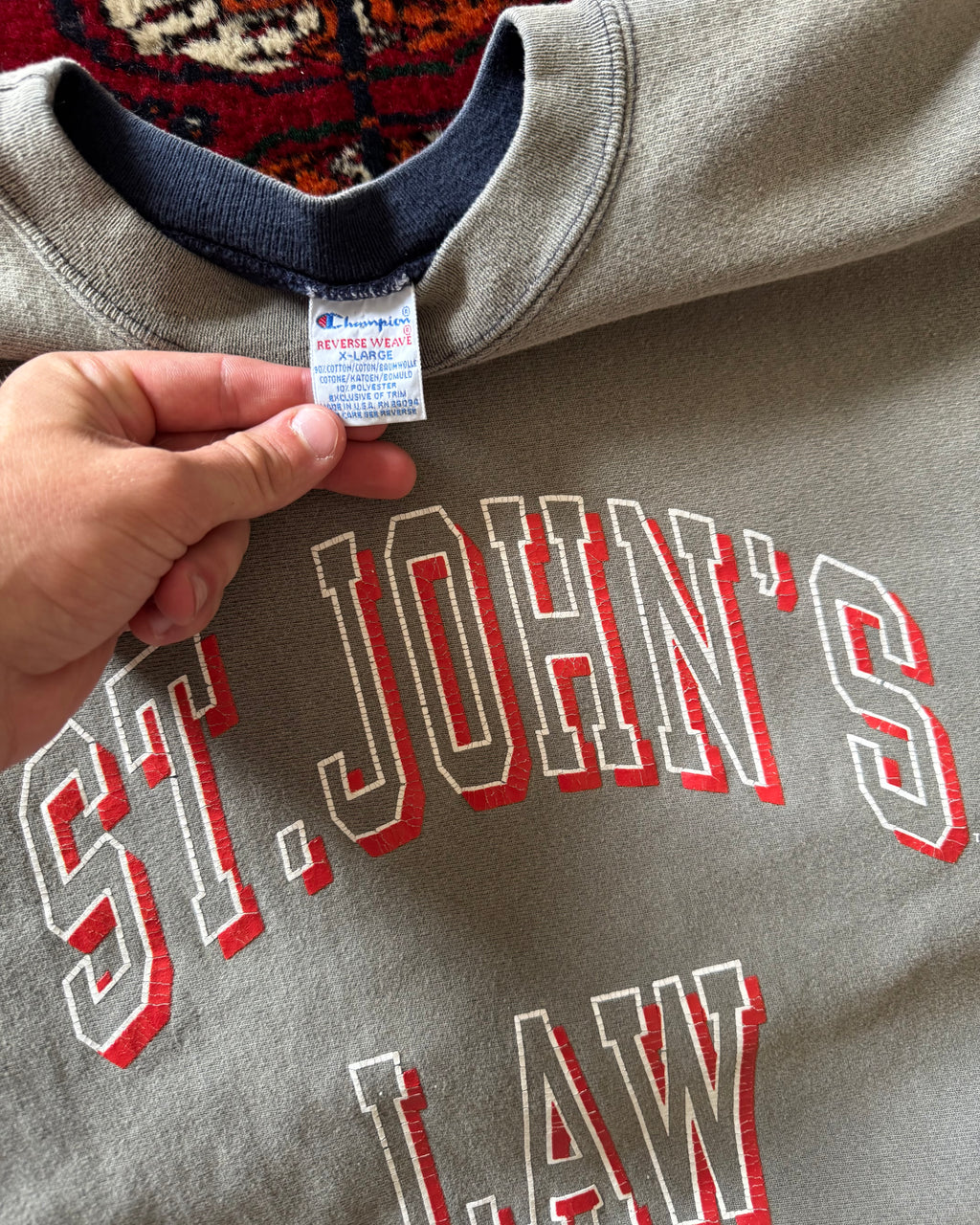 1990s St John’s Law Faded Reverse Weave