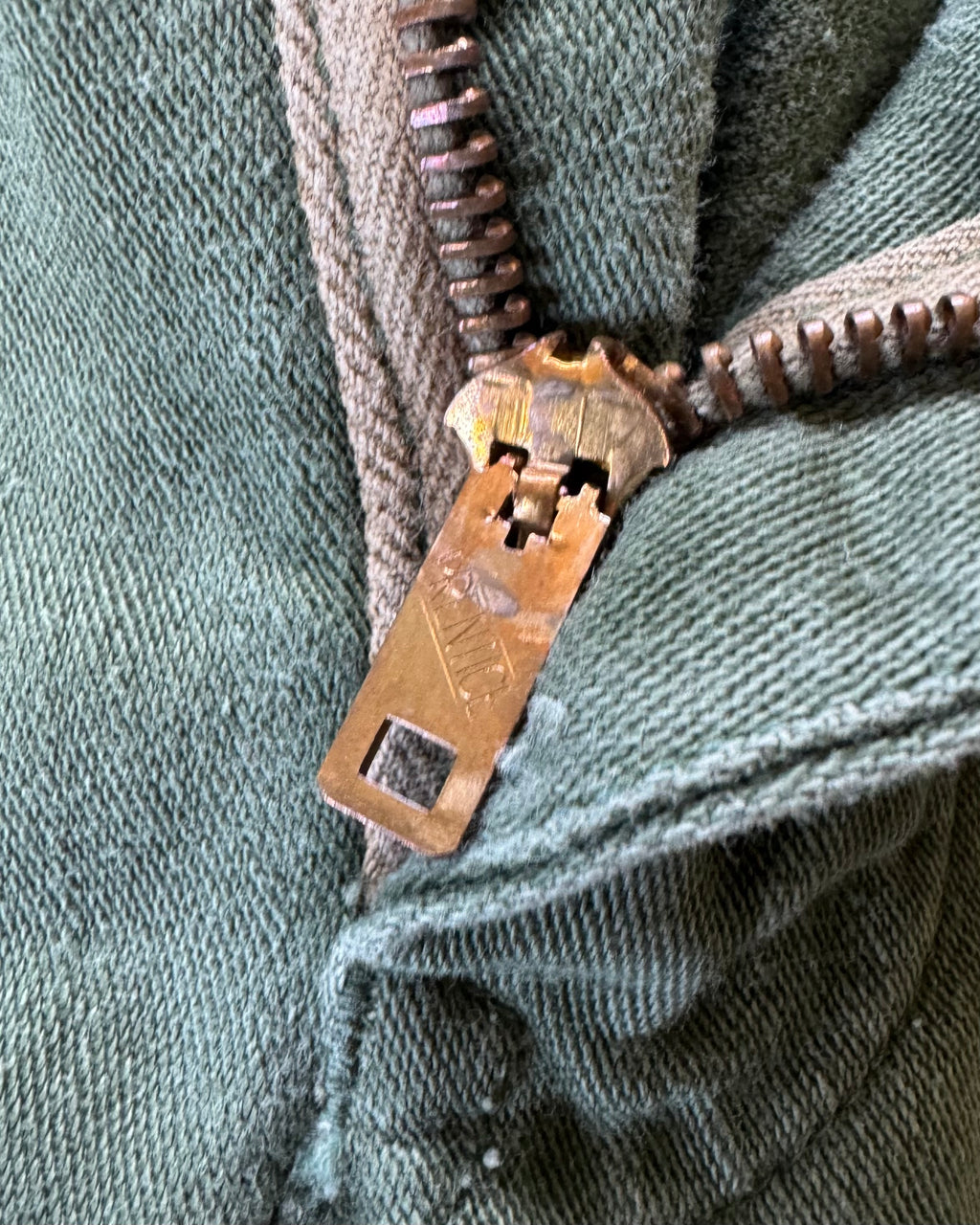 1970s zipper fly OG-107 fatigue pants