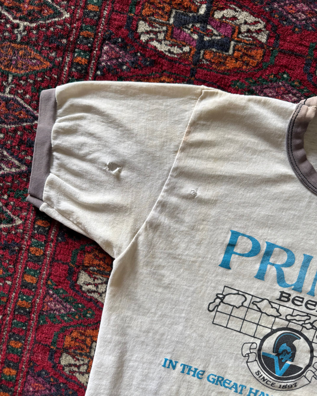 1970s Primo beer faded ringer