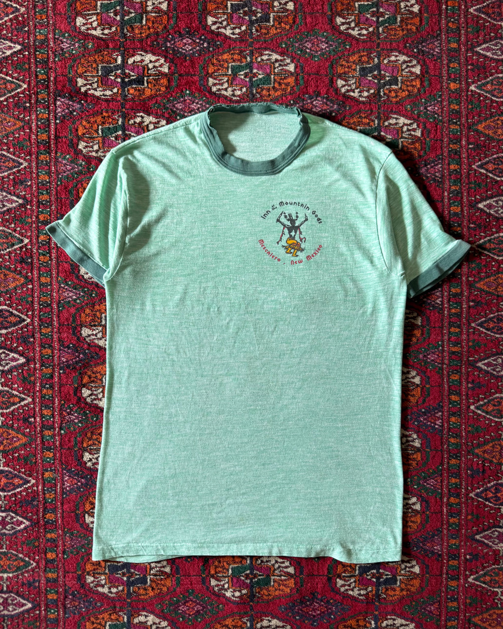 1970s “inn of the mountain gods” ringer faded T-shirt ￼