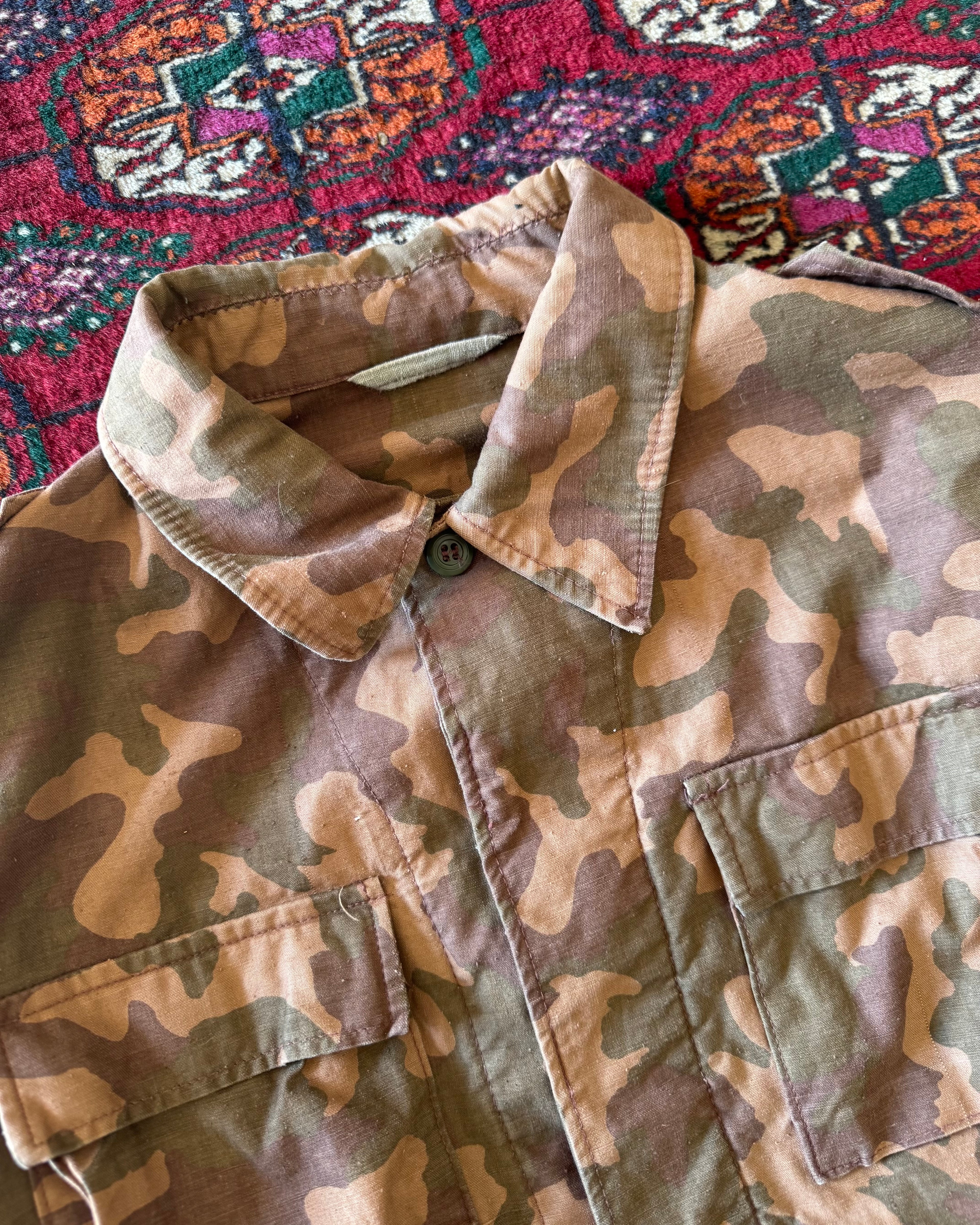 Rare Vintage 1980s Soviet TTskO African Pattern Camo Jacket