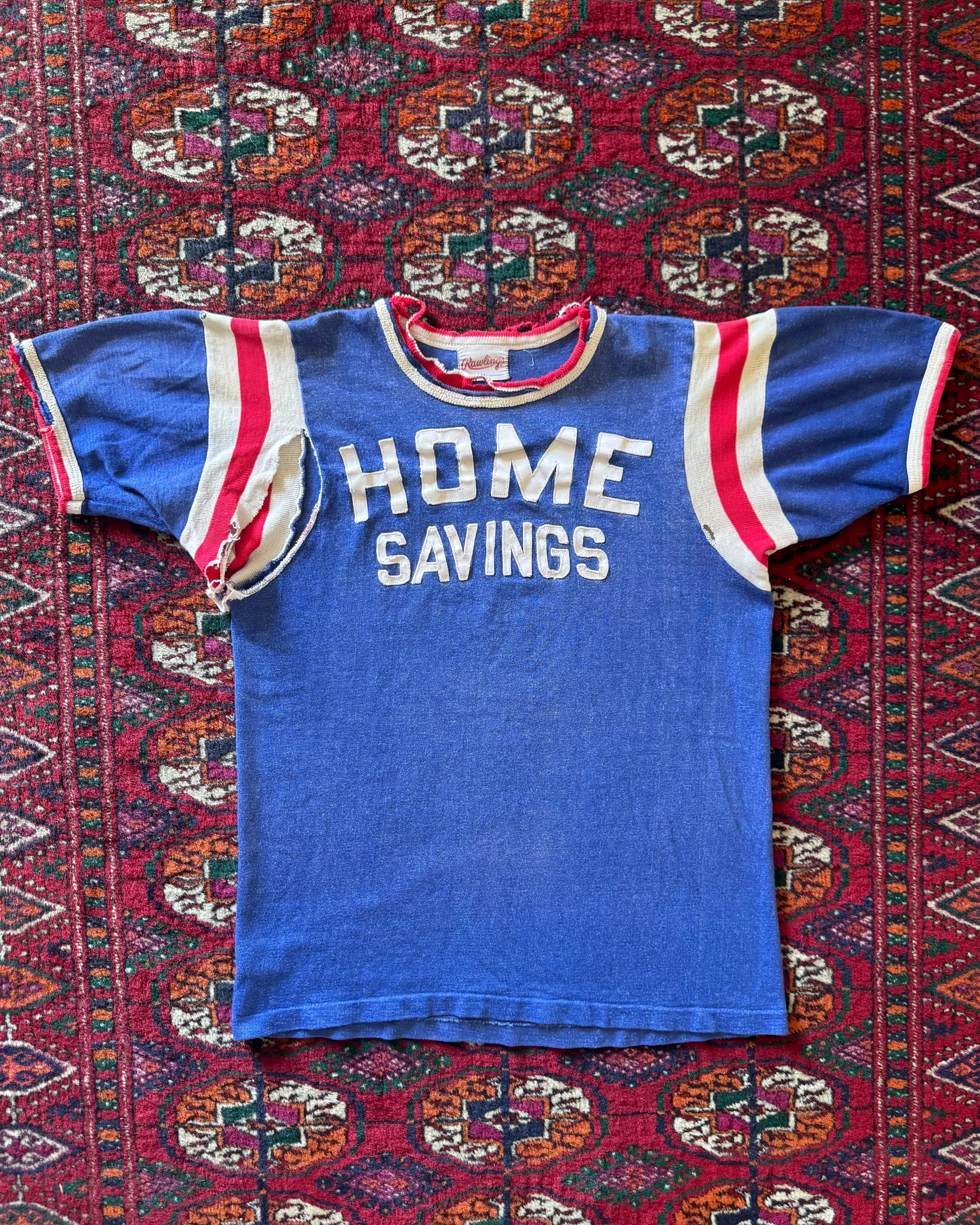 1950s Home Savings distressed Durene jersey