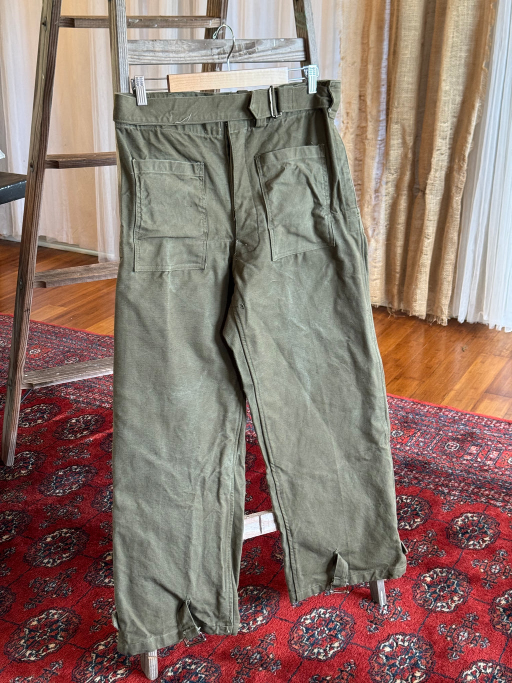 1960s French army, single layer motorcycle pants