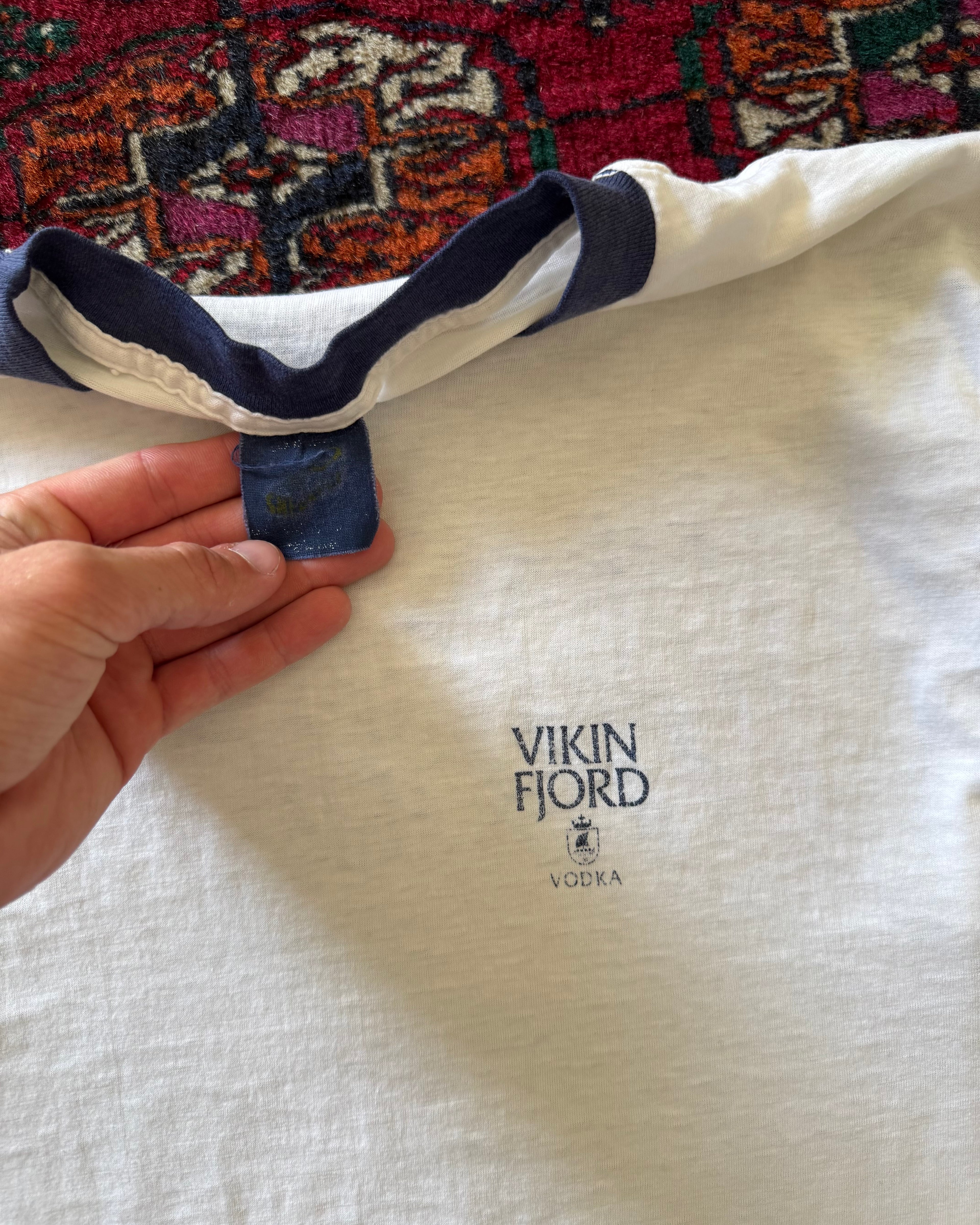 1980s Virgin Fjord vodka ringer