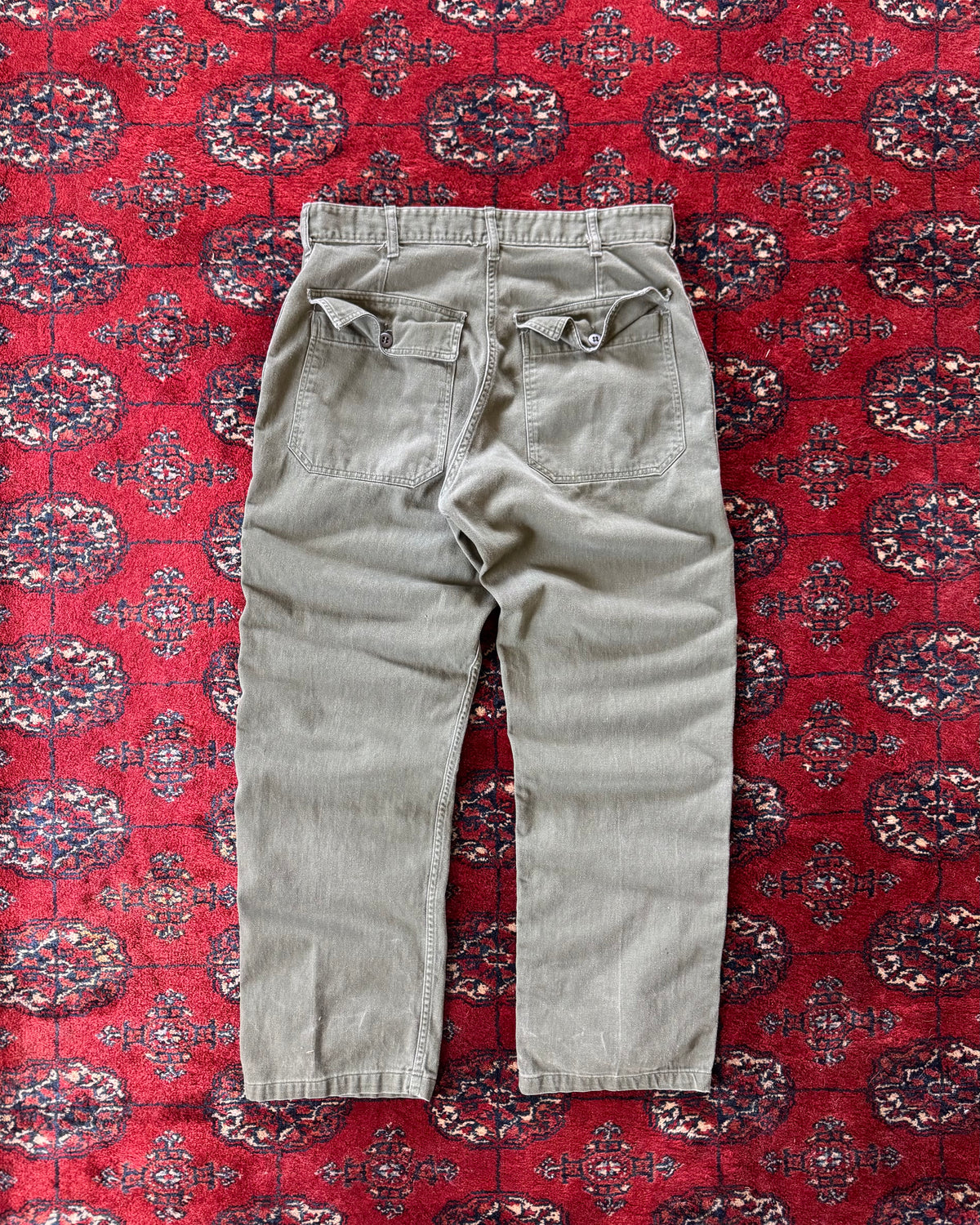 1970s zipperfly OG-107 fatigue pants