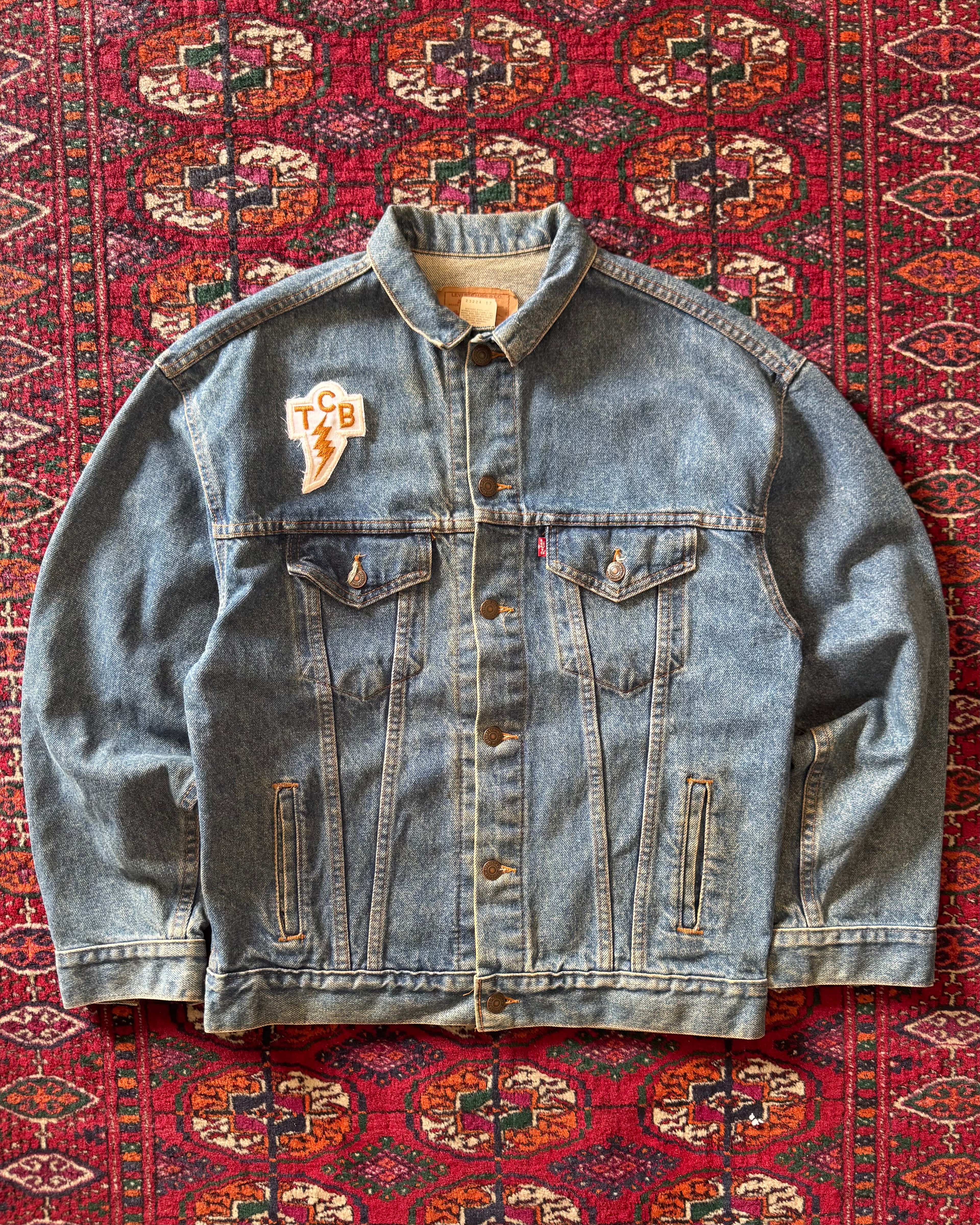 1987 Levi’s TCB Elvis patch denim jacket