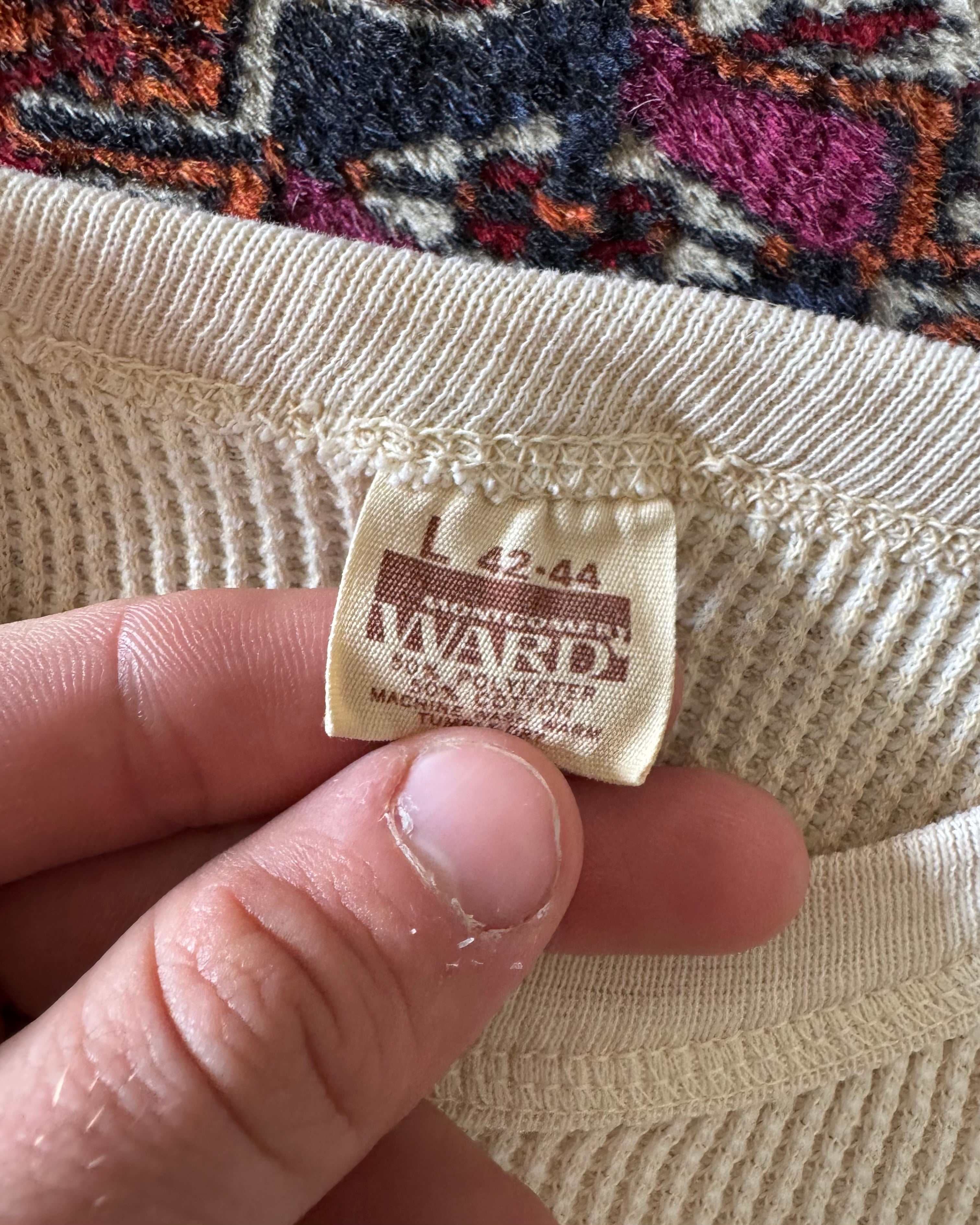 Vintage 1960s Montgomery Ward faded thermal undershirt