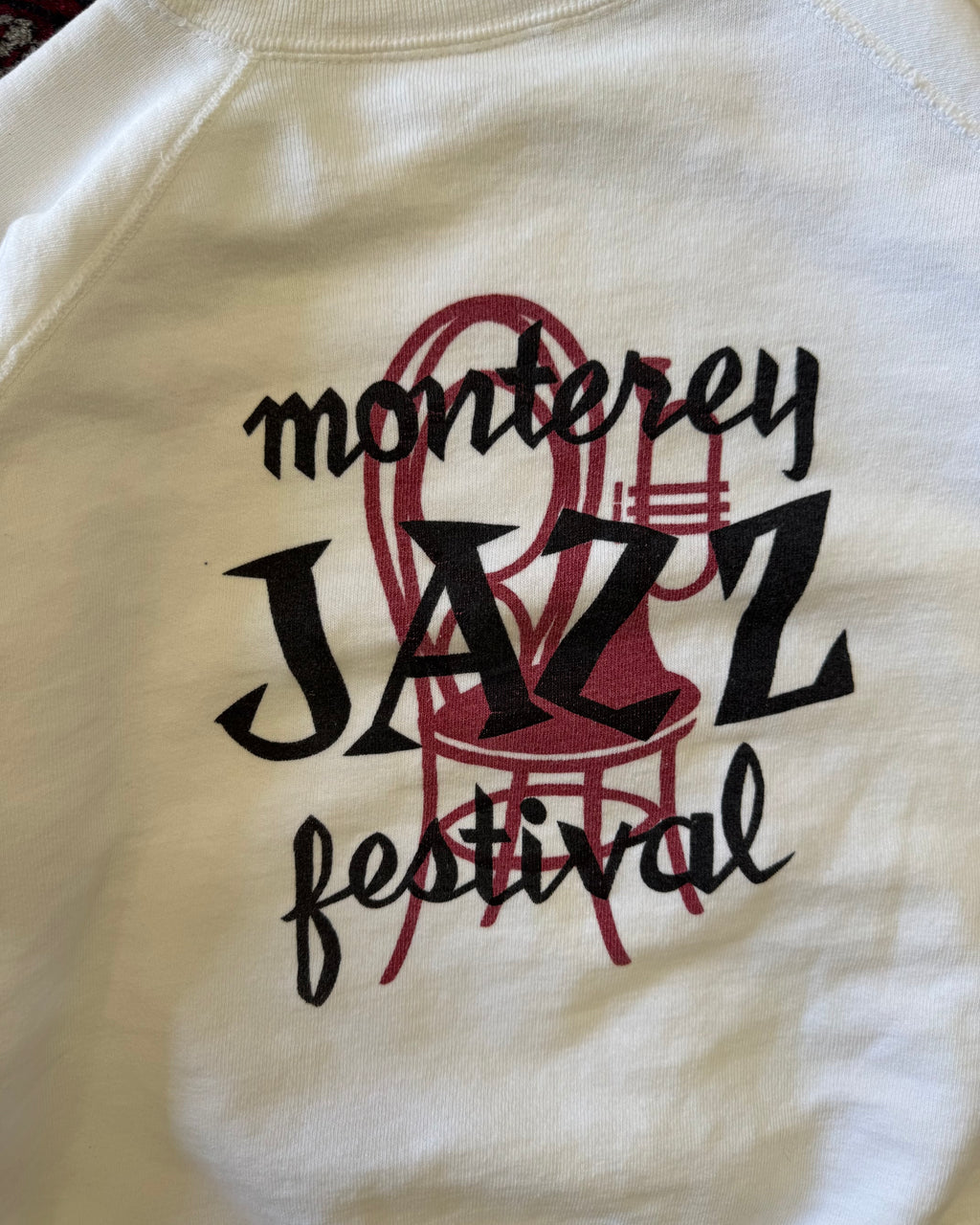 Vintage 1960s Monterey jazz festival repaired sweatshirt