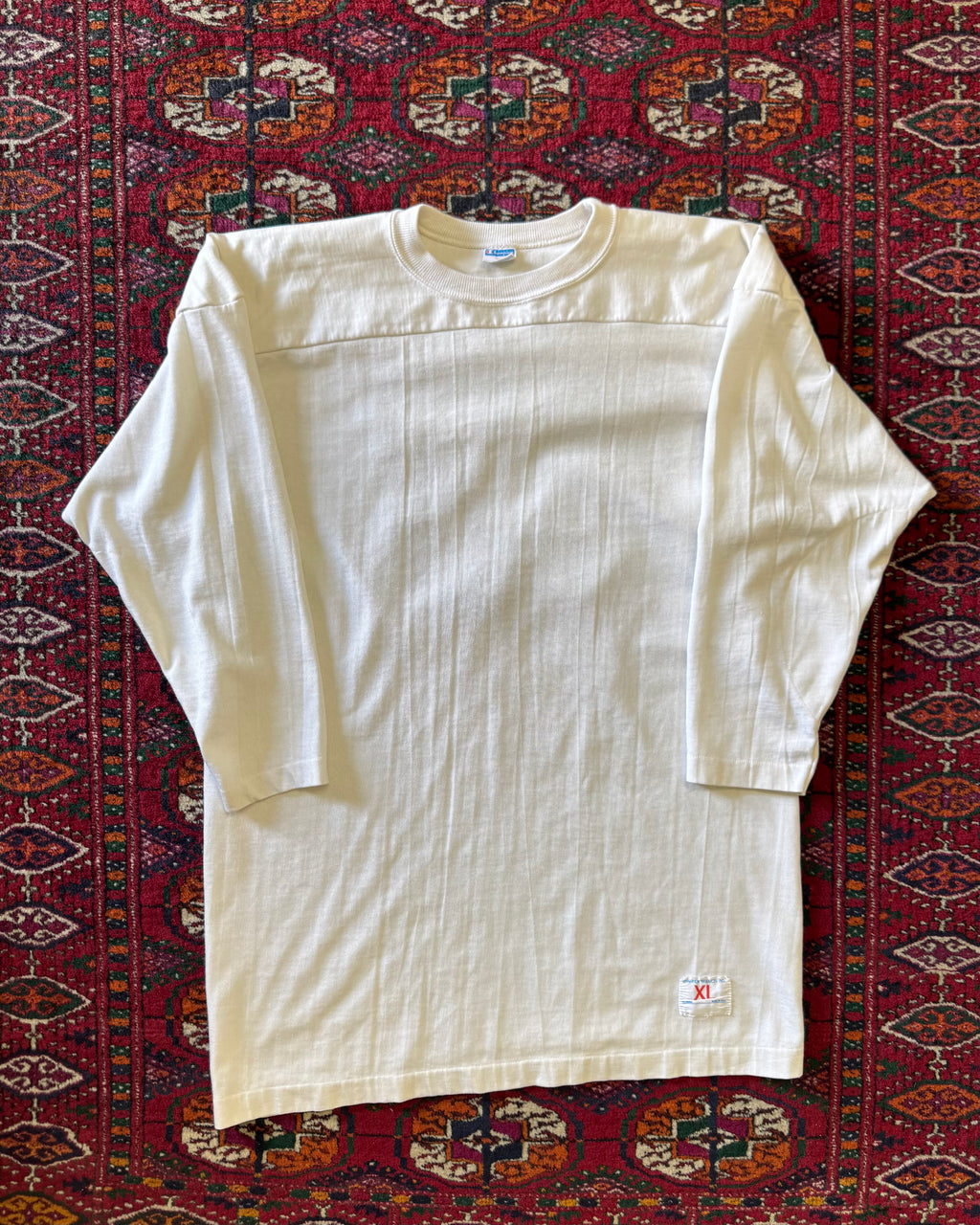 Vintage 1970s champion blue bar Silverstein football jersey