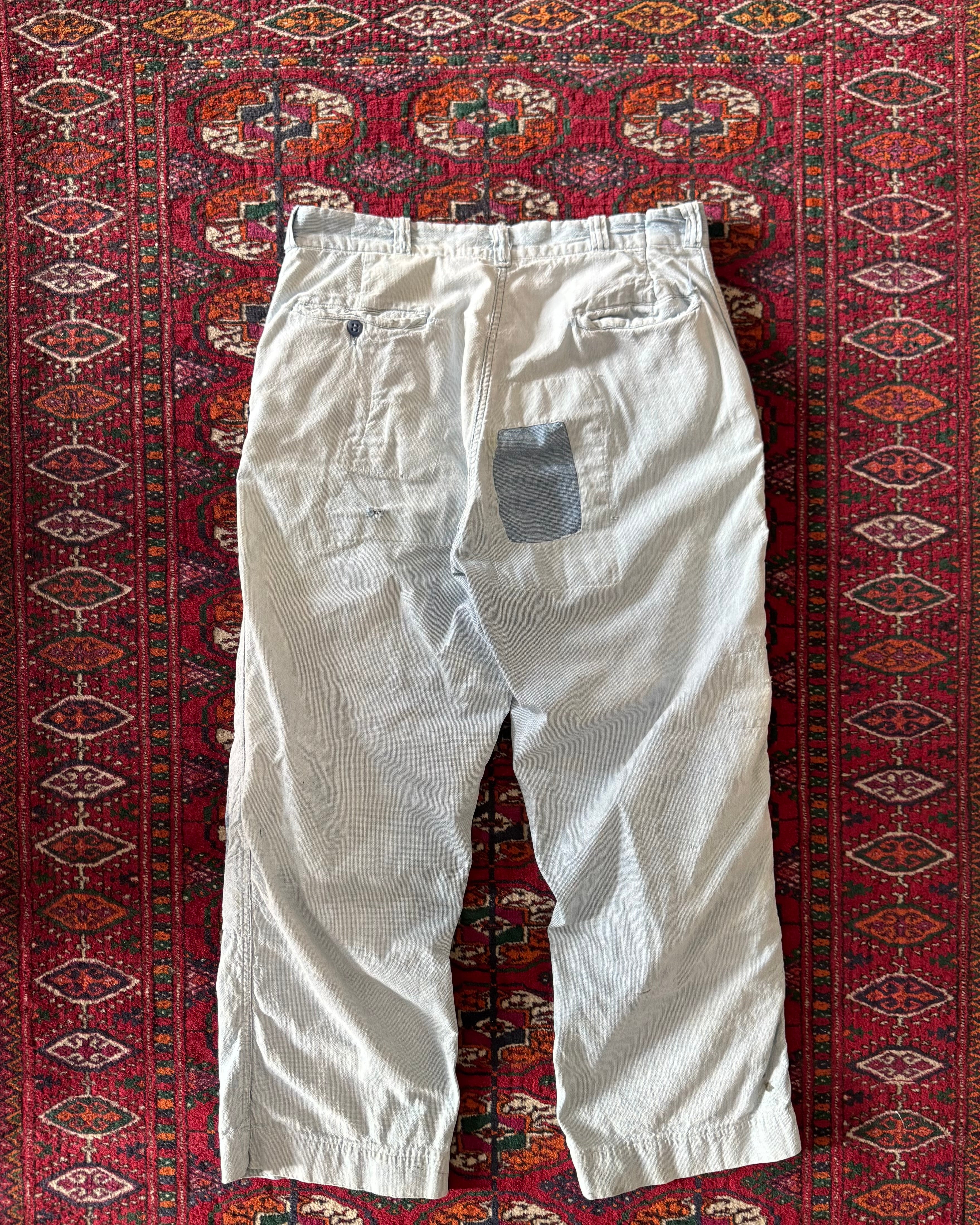 Vintage 1950s farmhouse repaired sanforized pants ￼
