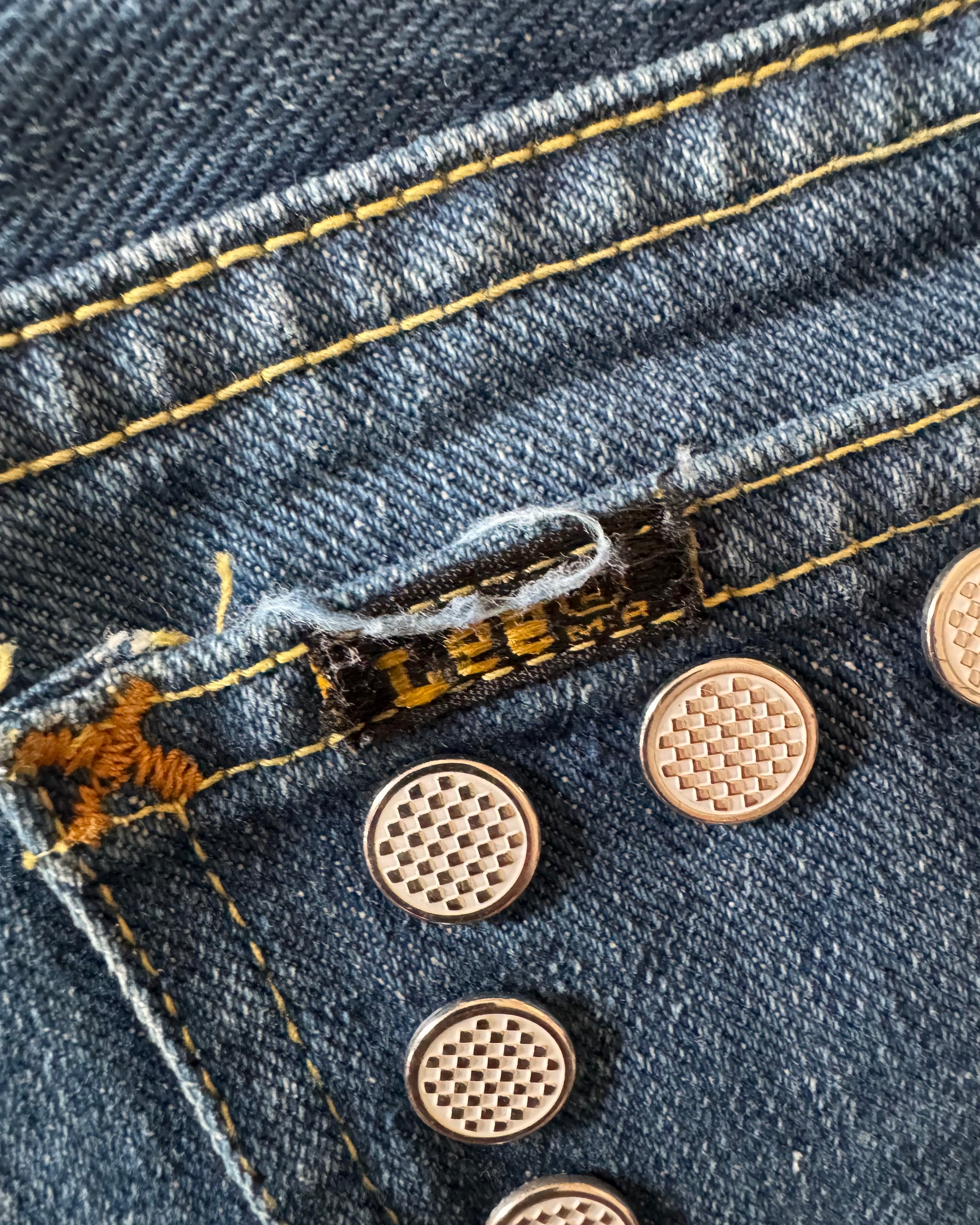 Vintage 1970s Lee denim studded flares ￼