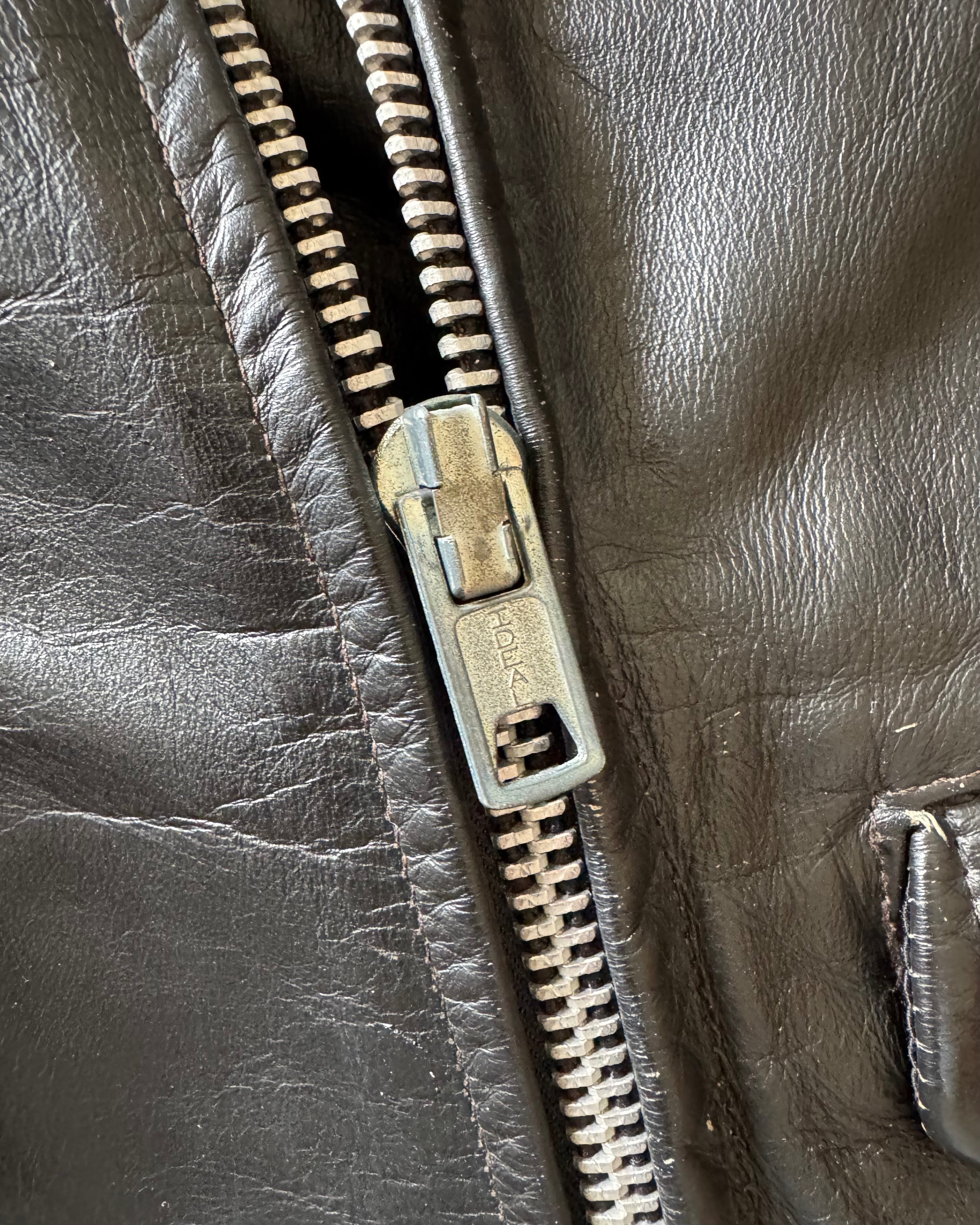1960s leather riding jacket
