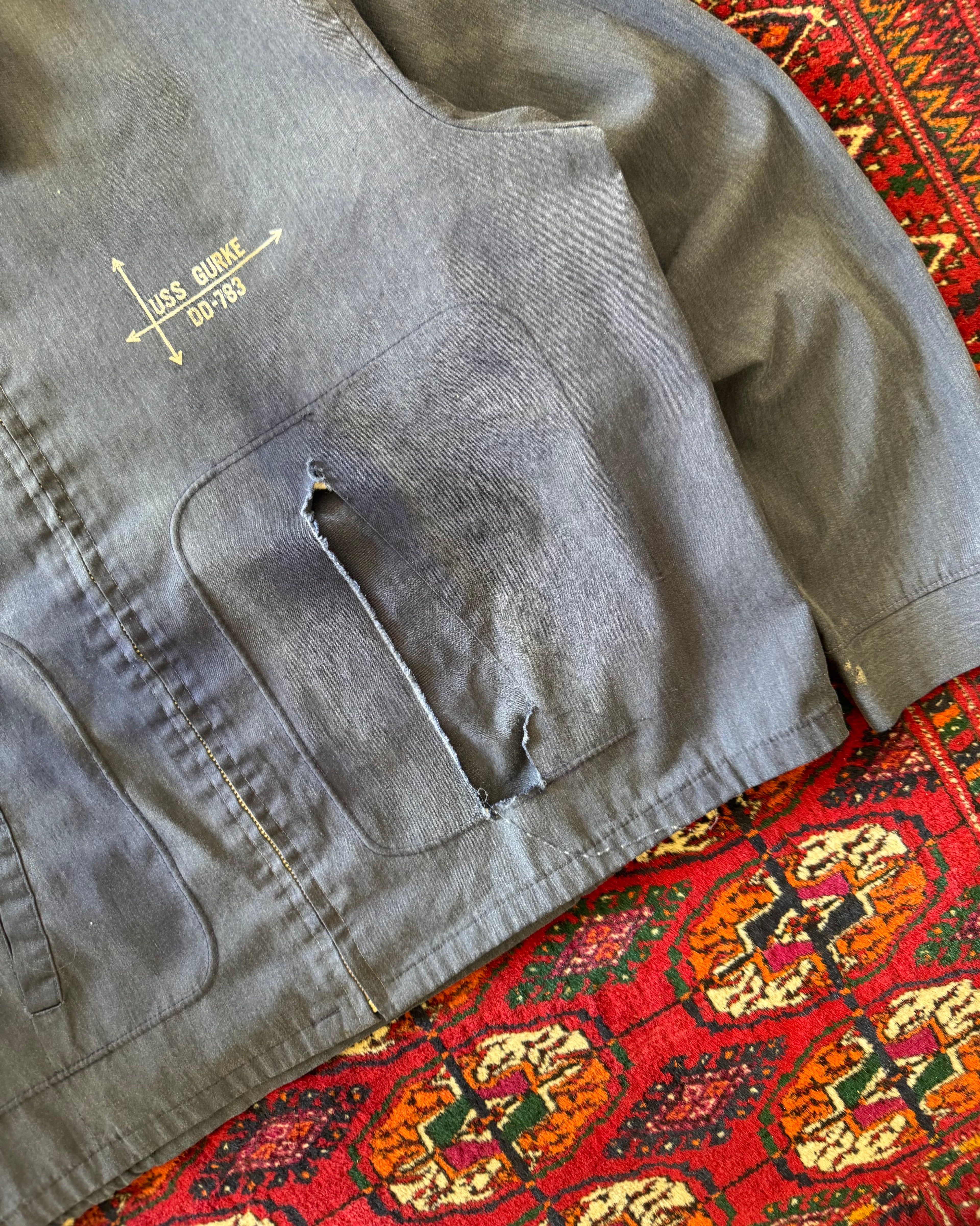 1970s USS Gurke DD-783 faded jacket