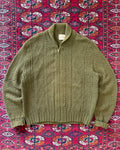 1950s Brent wool zip up sweater