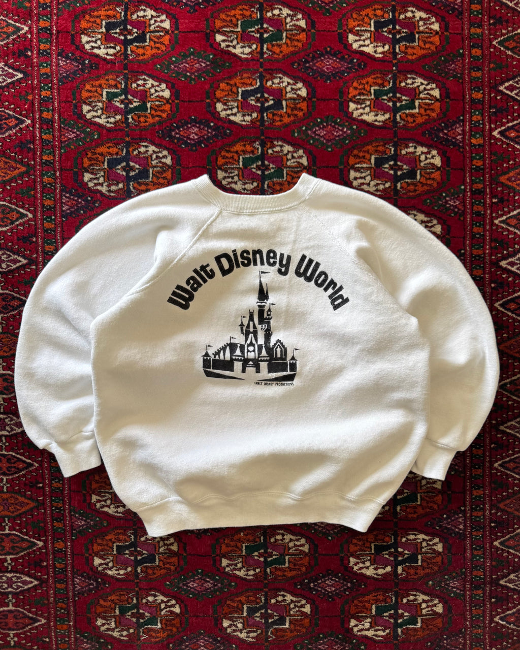 1970s Walt Disney World flocked sweatshirt