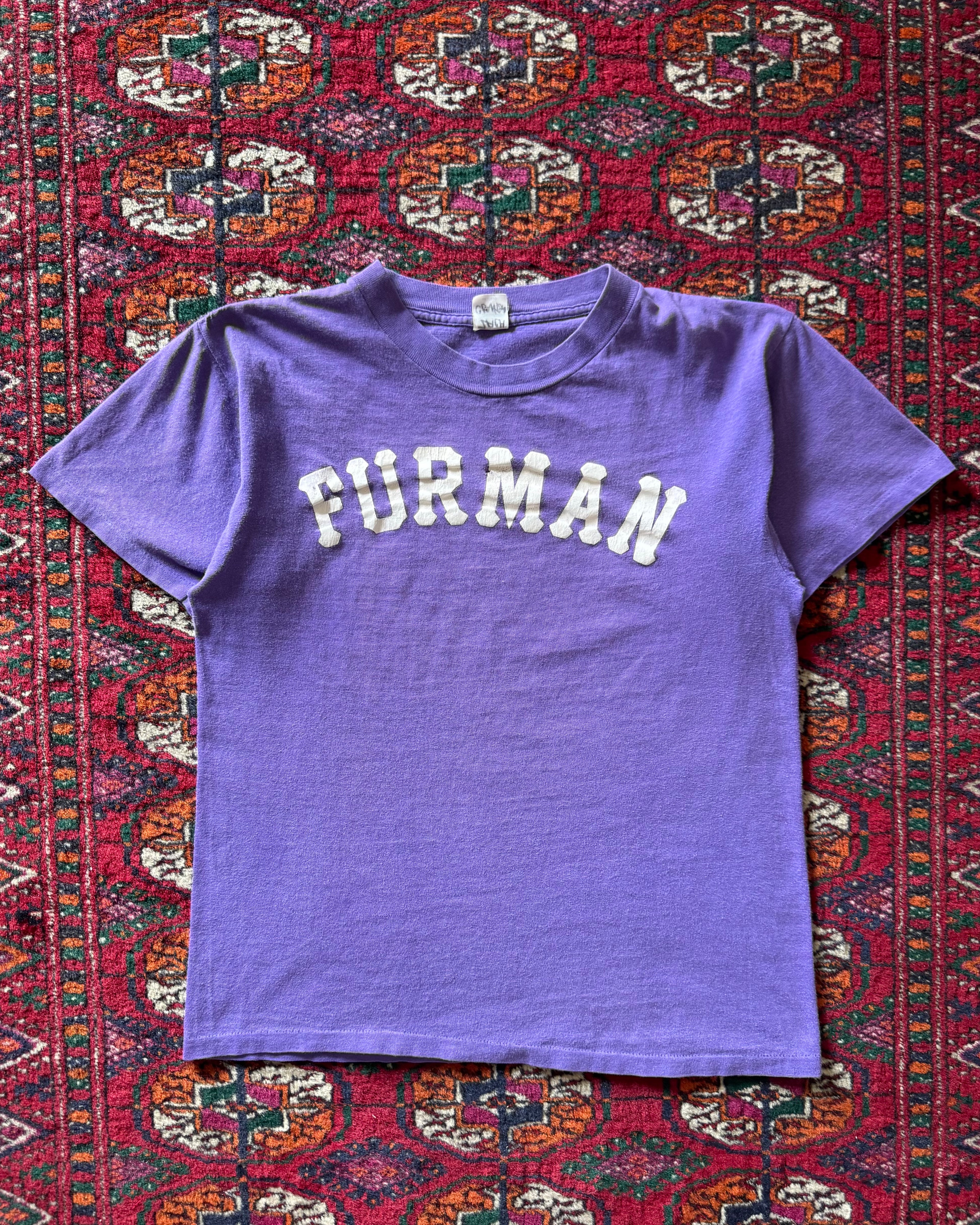 1970s/80s Furman purple faded tee