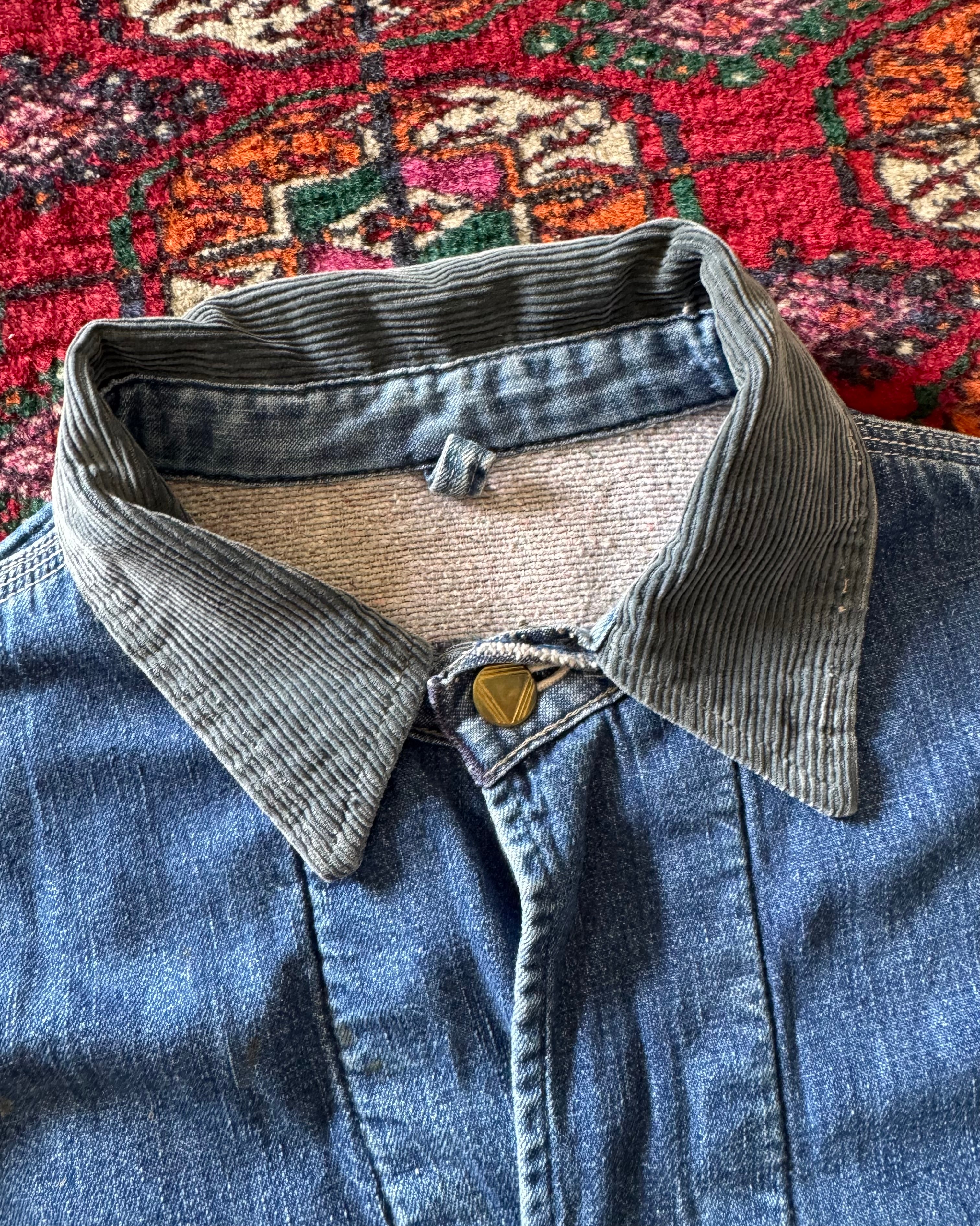 1960s Hercules sears roebuck and Co. flannel lined denim chore jacket