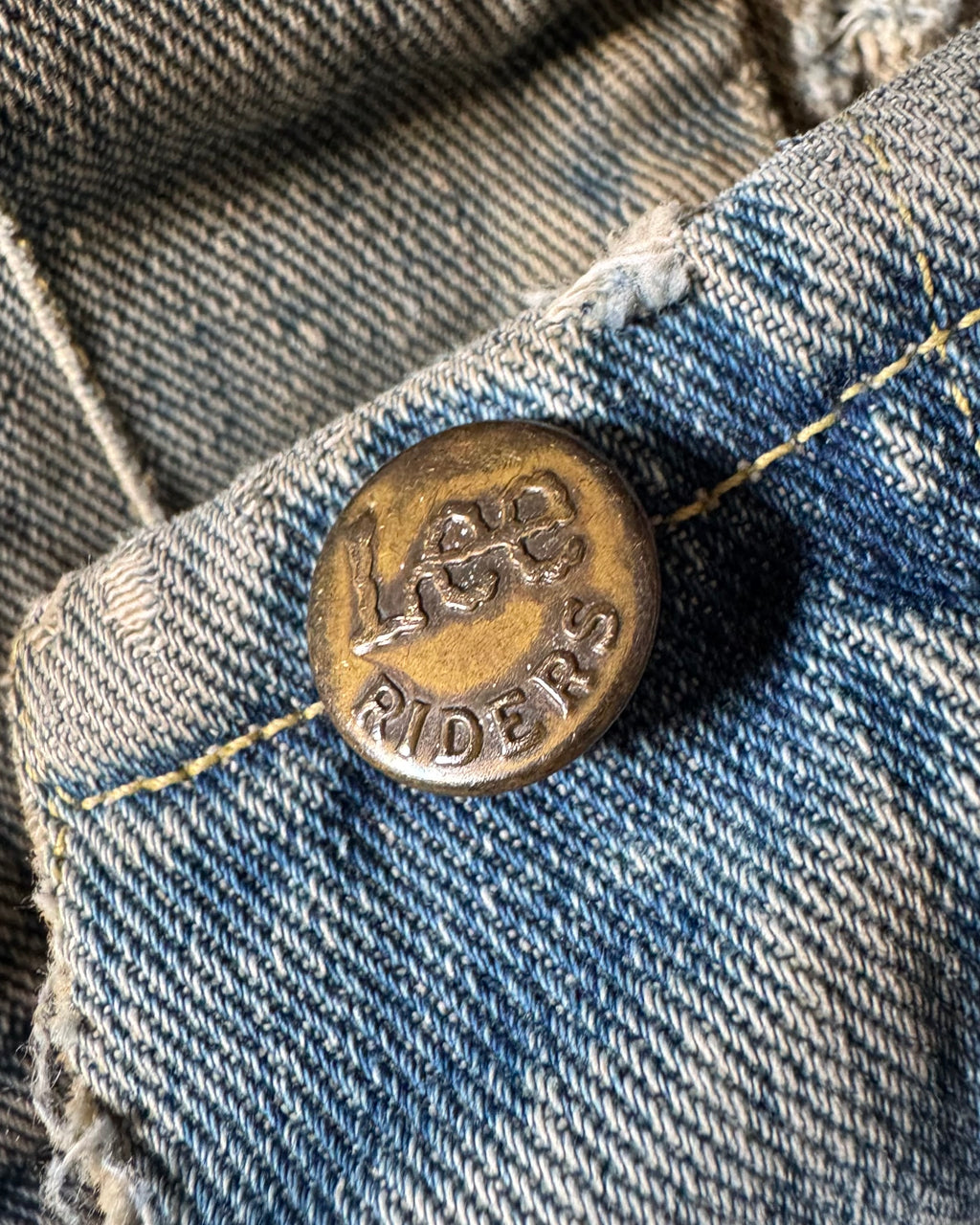 Heavily distressed, 1960/70s Lee standardized 101J denim jacket￼