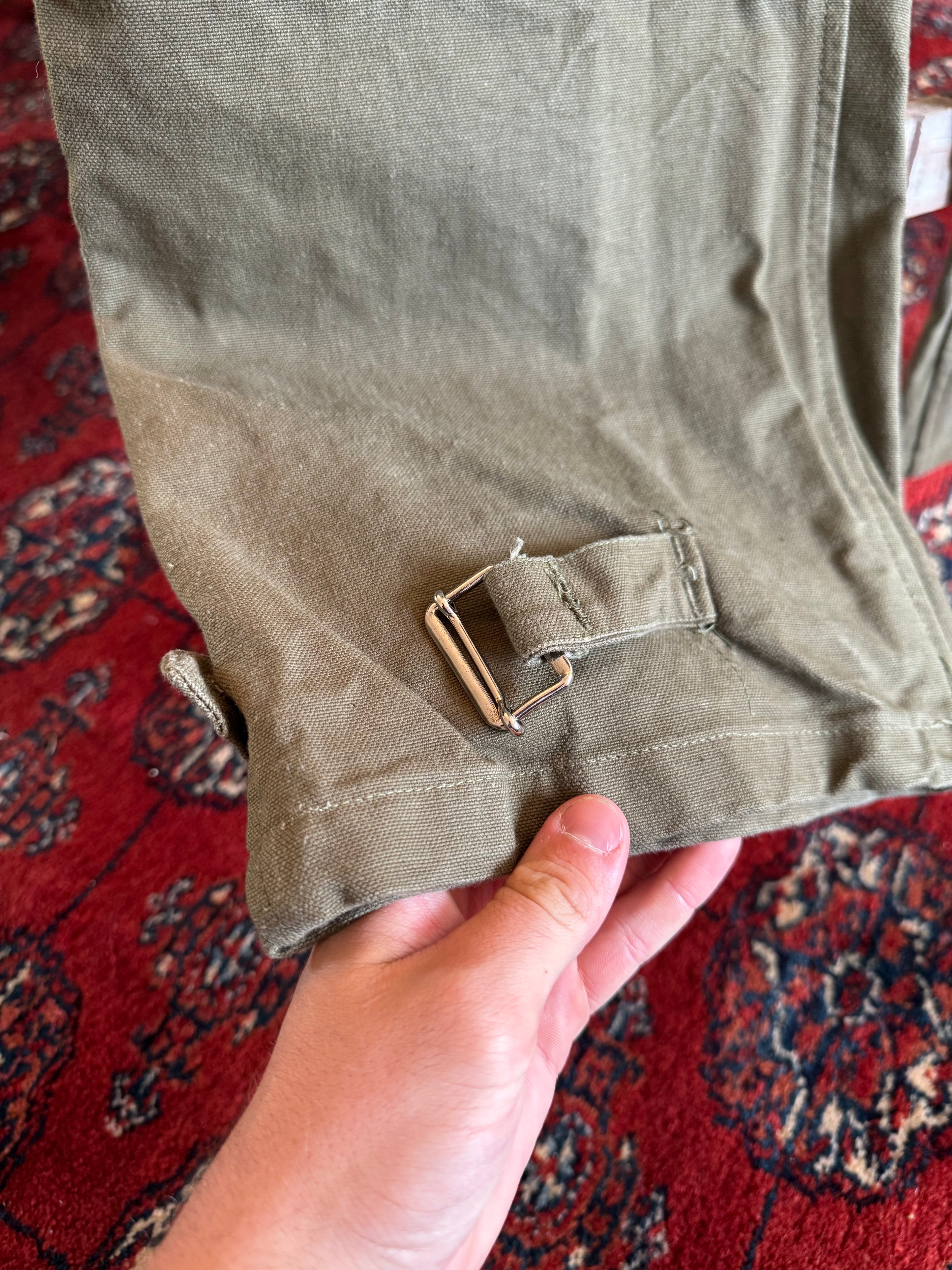1960s French army, single layer motorcycle pants
