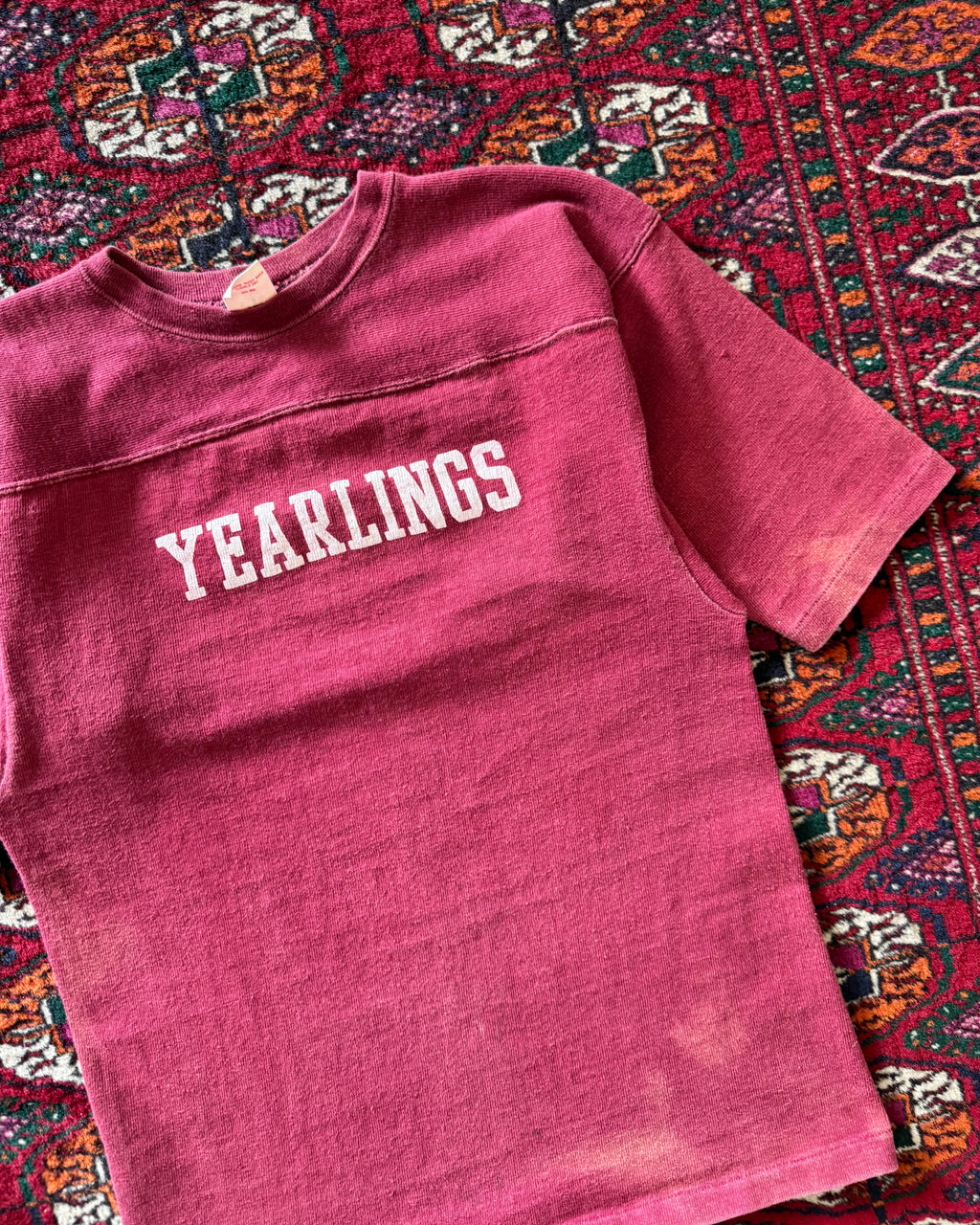1960s Yearlings faded cotton jersey