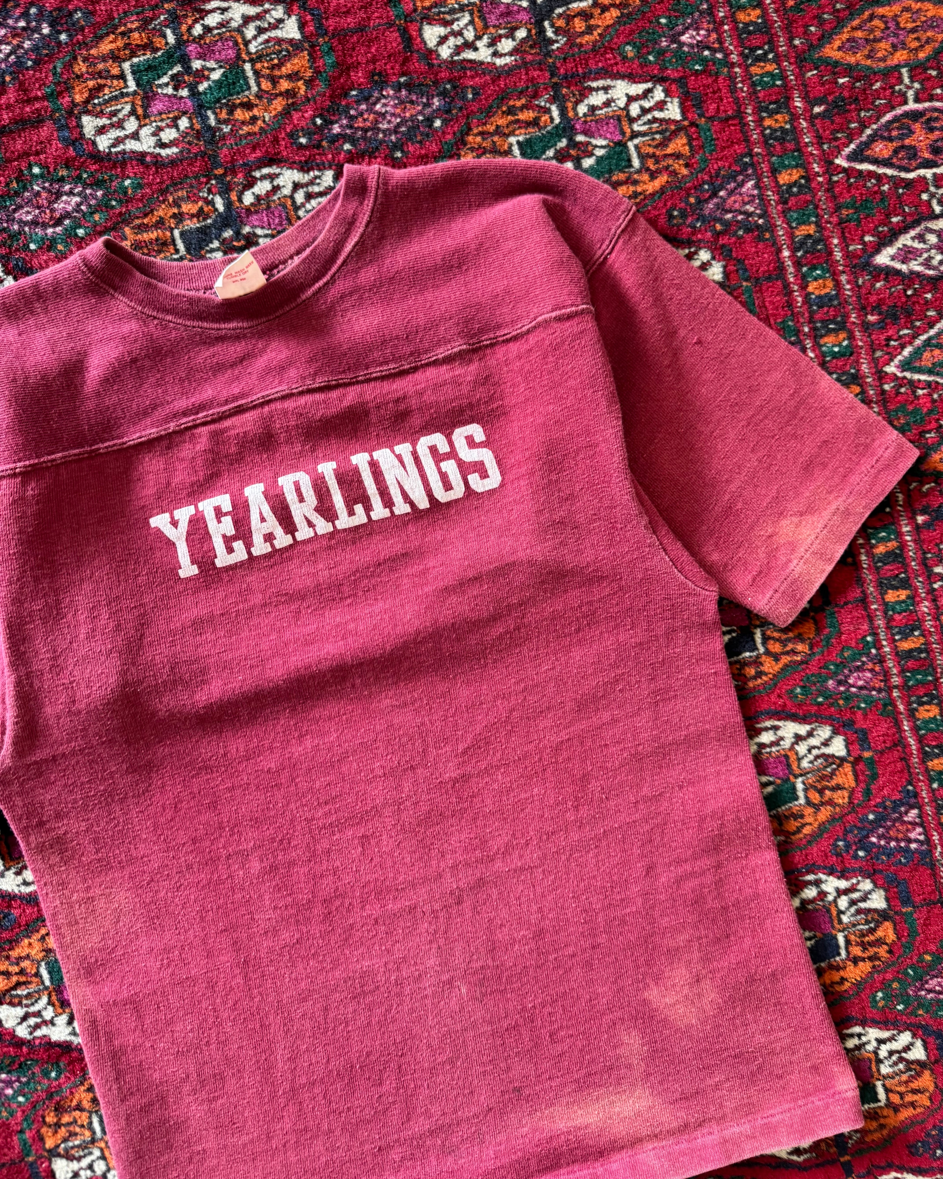 1960s Yearlings faded cotton jersey