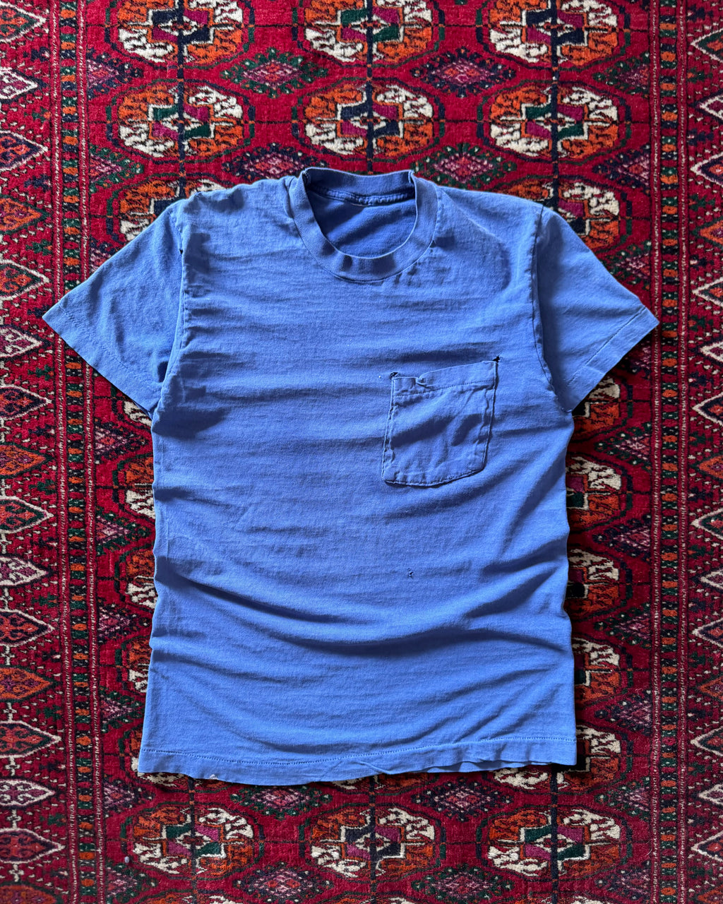1970s faded navy selvedge tee