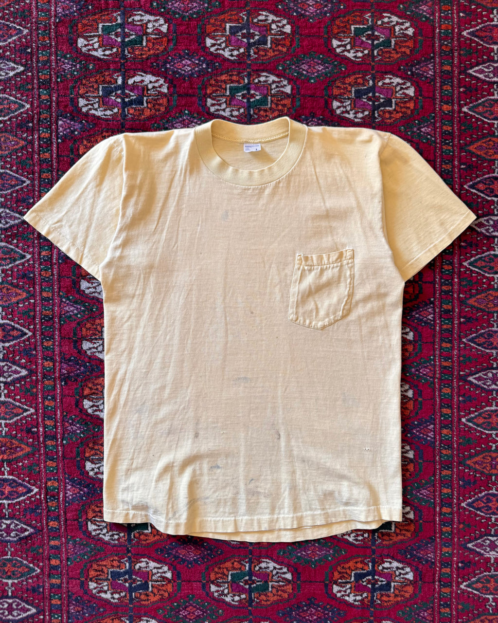 1960/70s yellow Miller faded tee