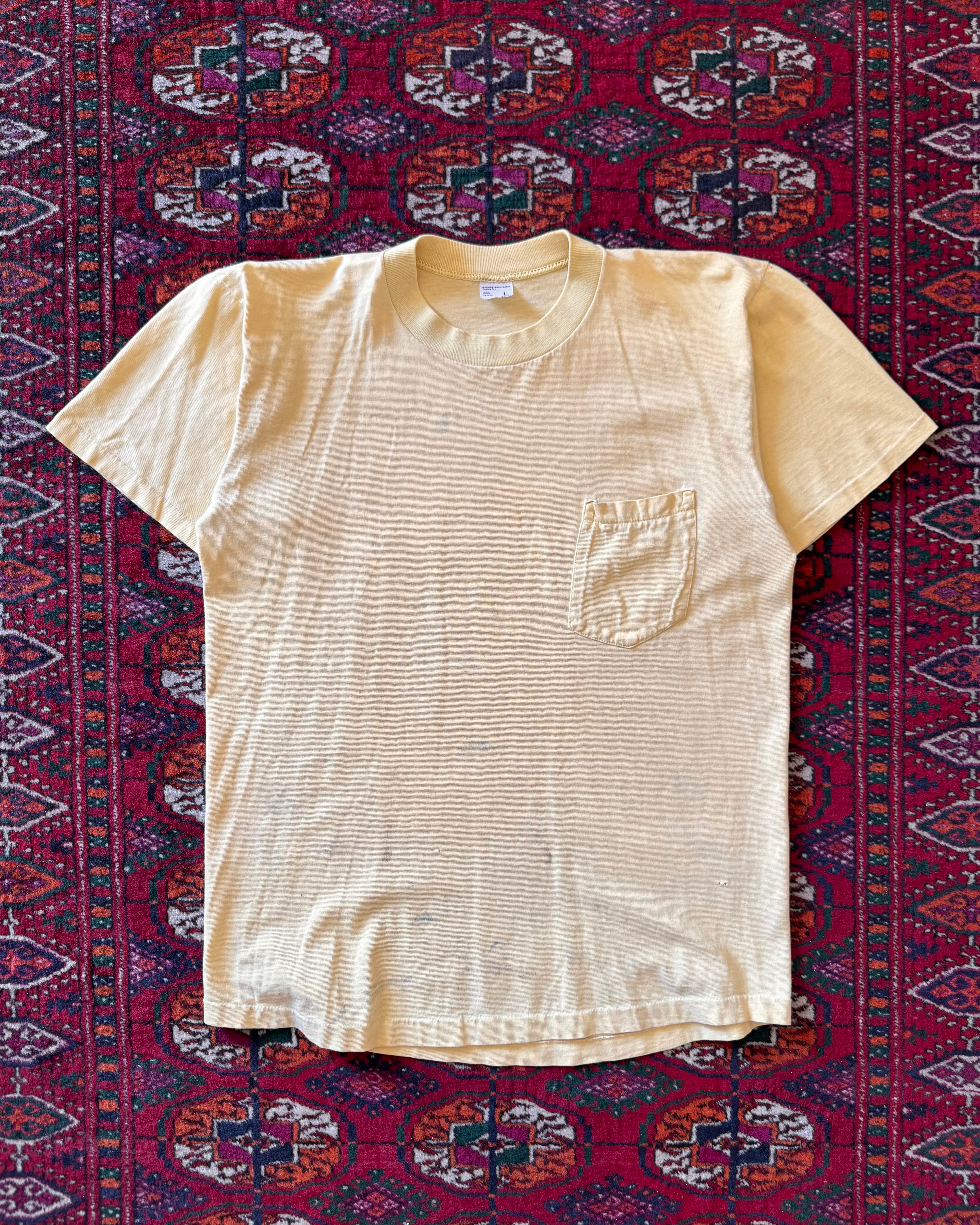 1960/70s yellow Miller faded tee