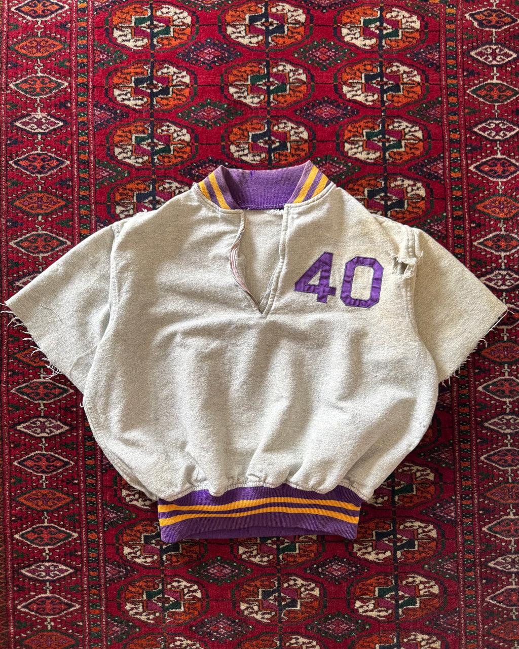 1940s Wool Distressed Warm-up Jersey