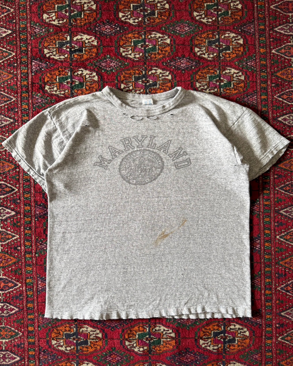Vintage champion 1970s Maryland university distressed athletics T-shirt