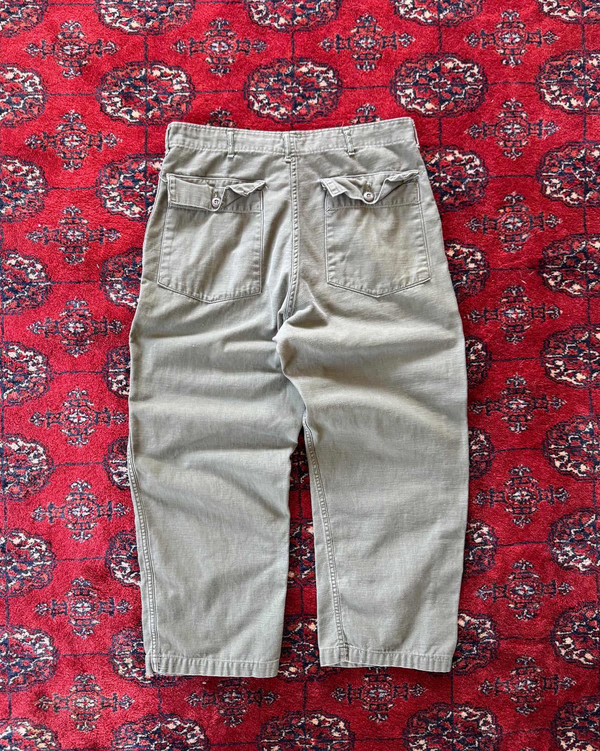 1960s zipper fly OG-107 fatigue pants