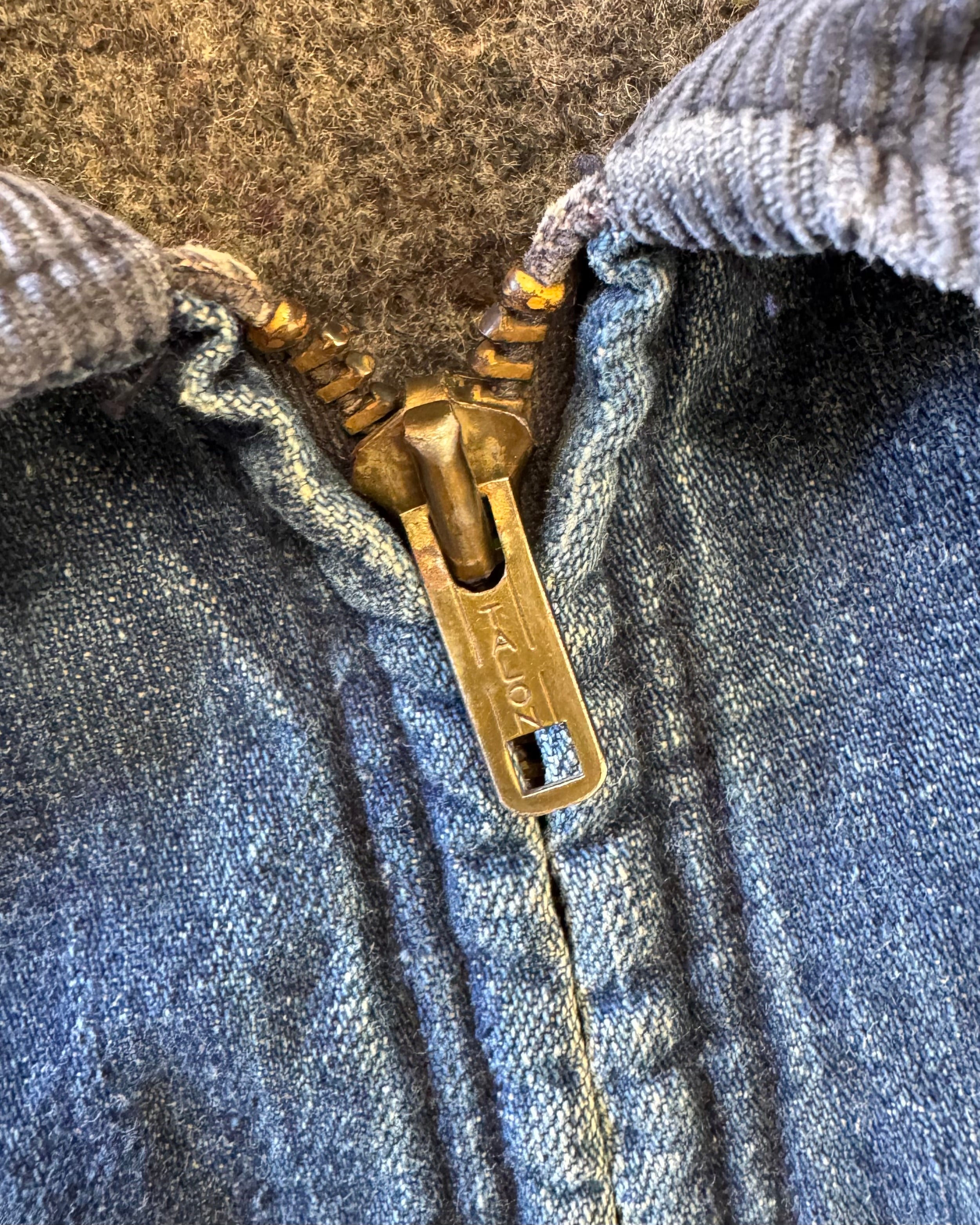 Vintage 1960s Wrangler flannel lined denim work jacket