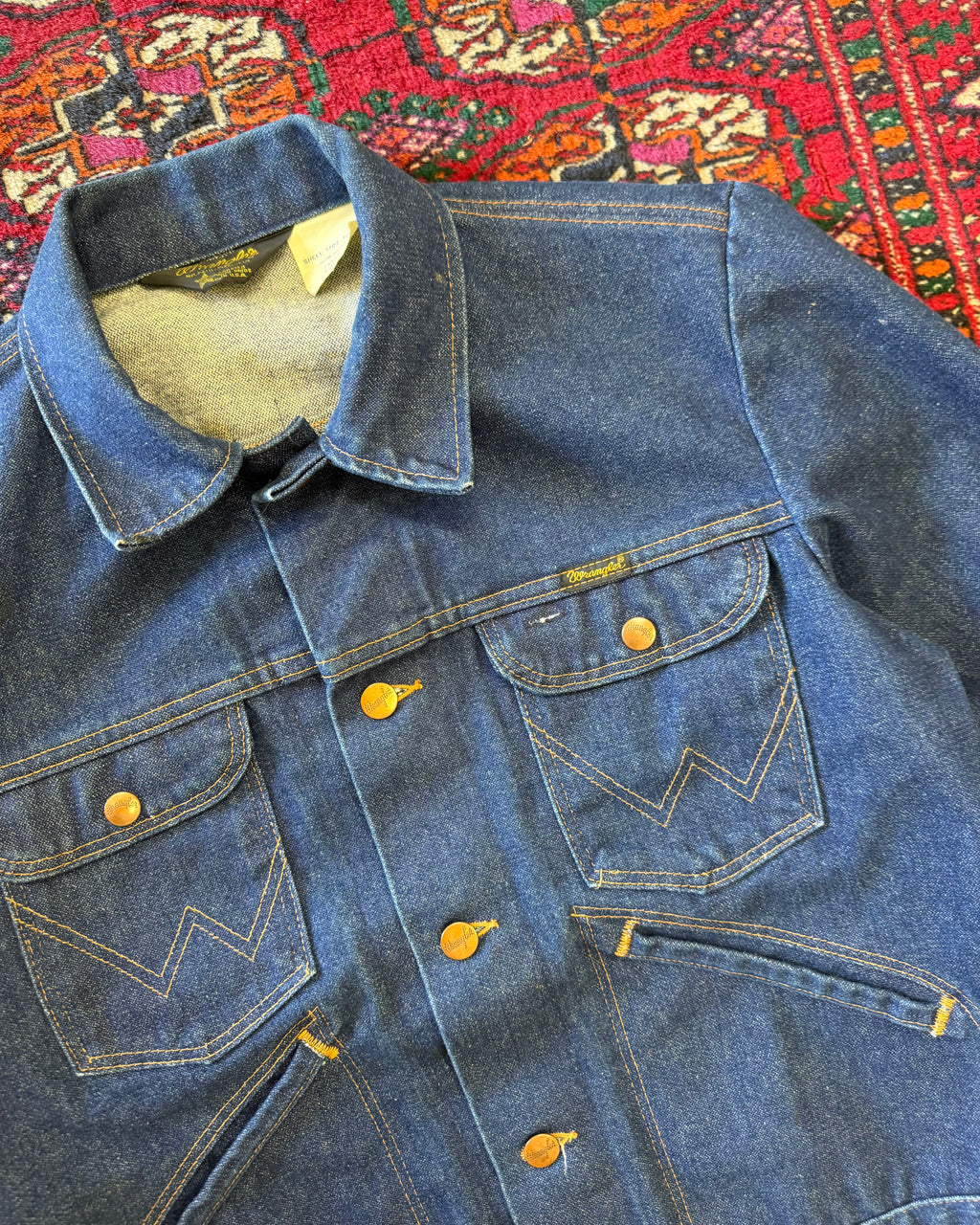Vintage 1970s Wrangler shell 14 ounce denim jacket
