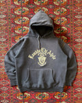 1960s fraternity flock print faded hoodie