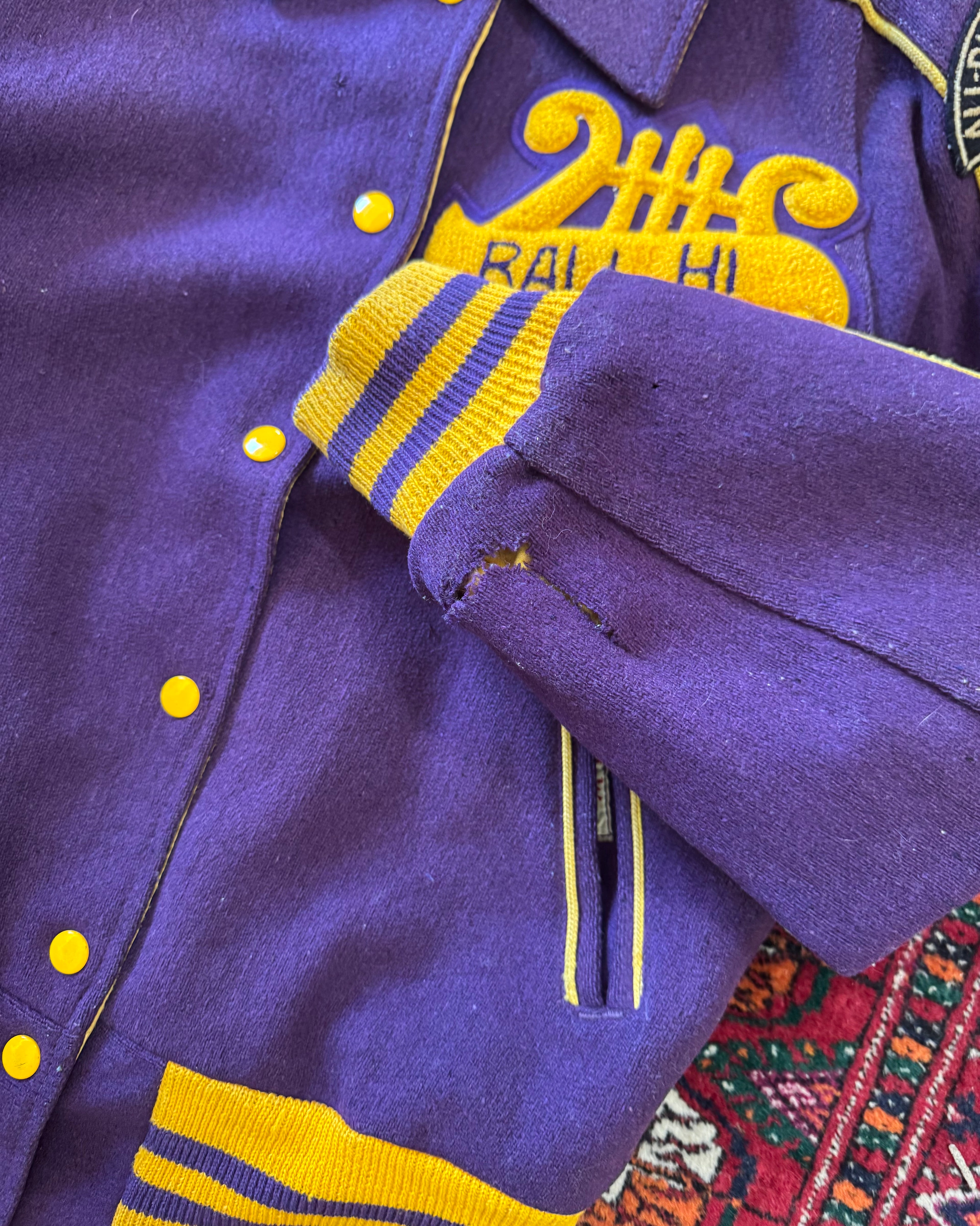 1950s reversible satin Varity jacket